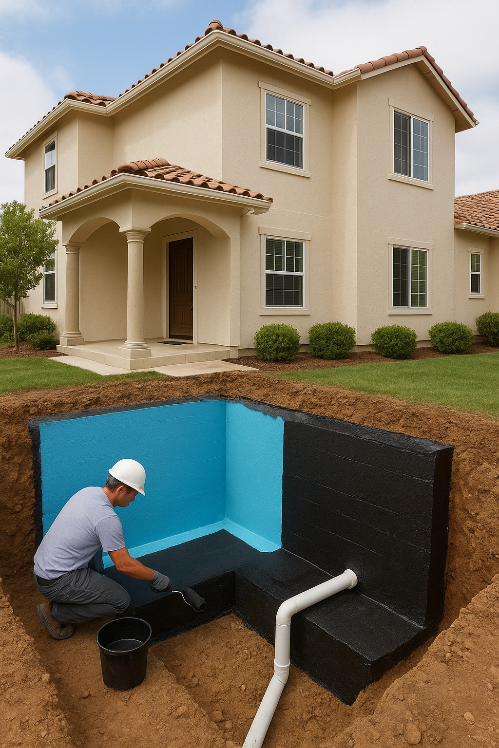 عزل دورات المياه في فلة - مشروع ترميم وصيانة في المنطقة الوسطى لدى…