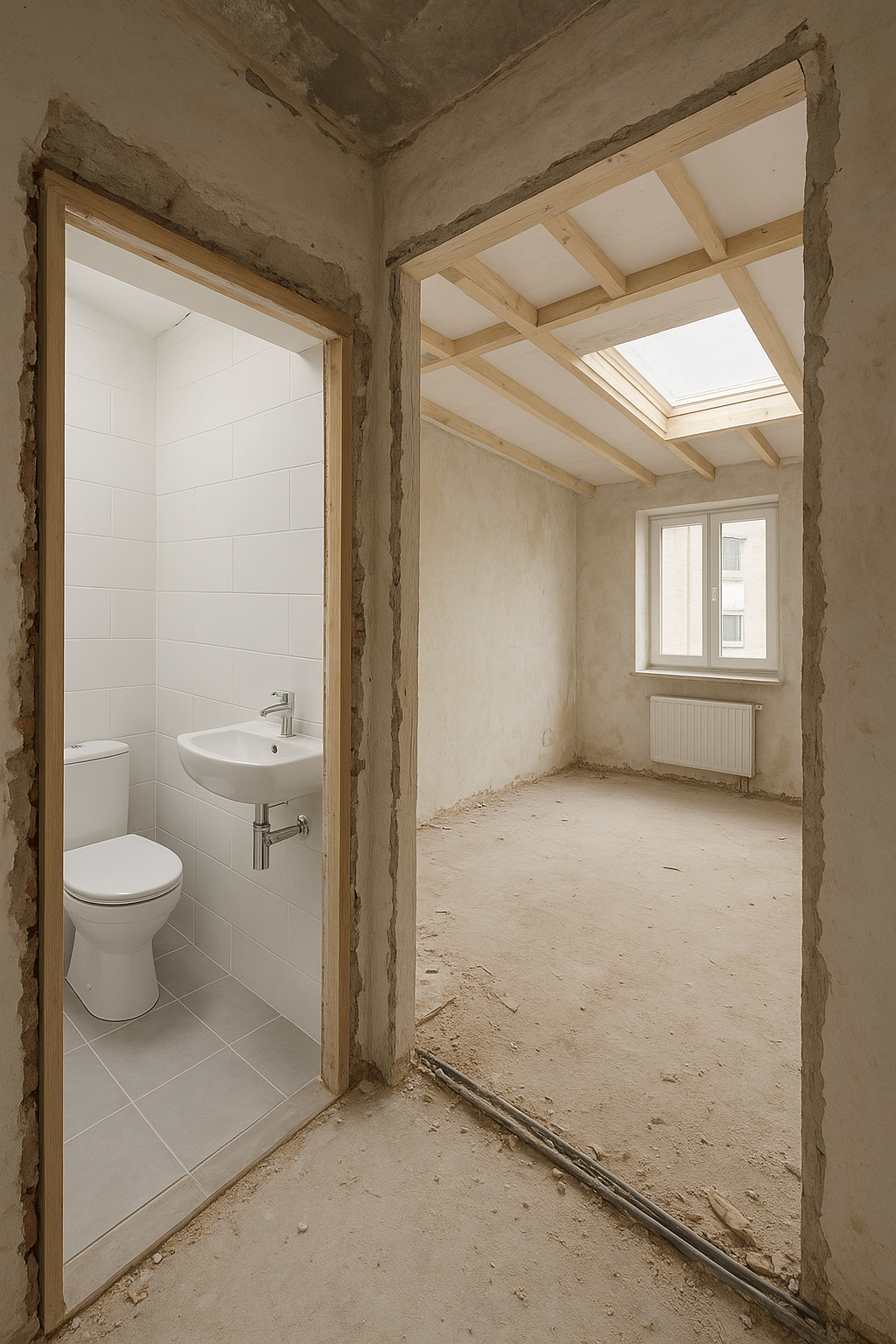 ترميم شقة: إضافة حمام وتنفيذ - مشروع ترميم وصيانة في المنطقة الوسط…