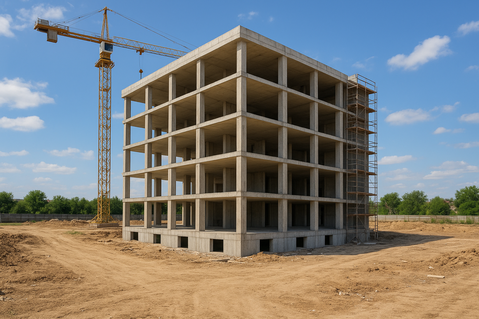 مشروع بناء جديد بخمسة طوابق - مشروع بناء جديد في المنطقة الغربية ل…