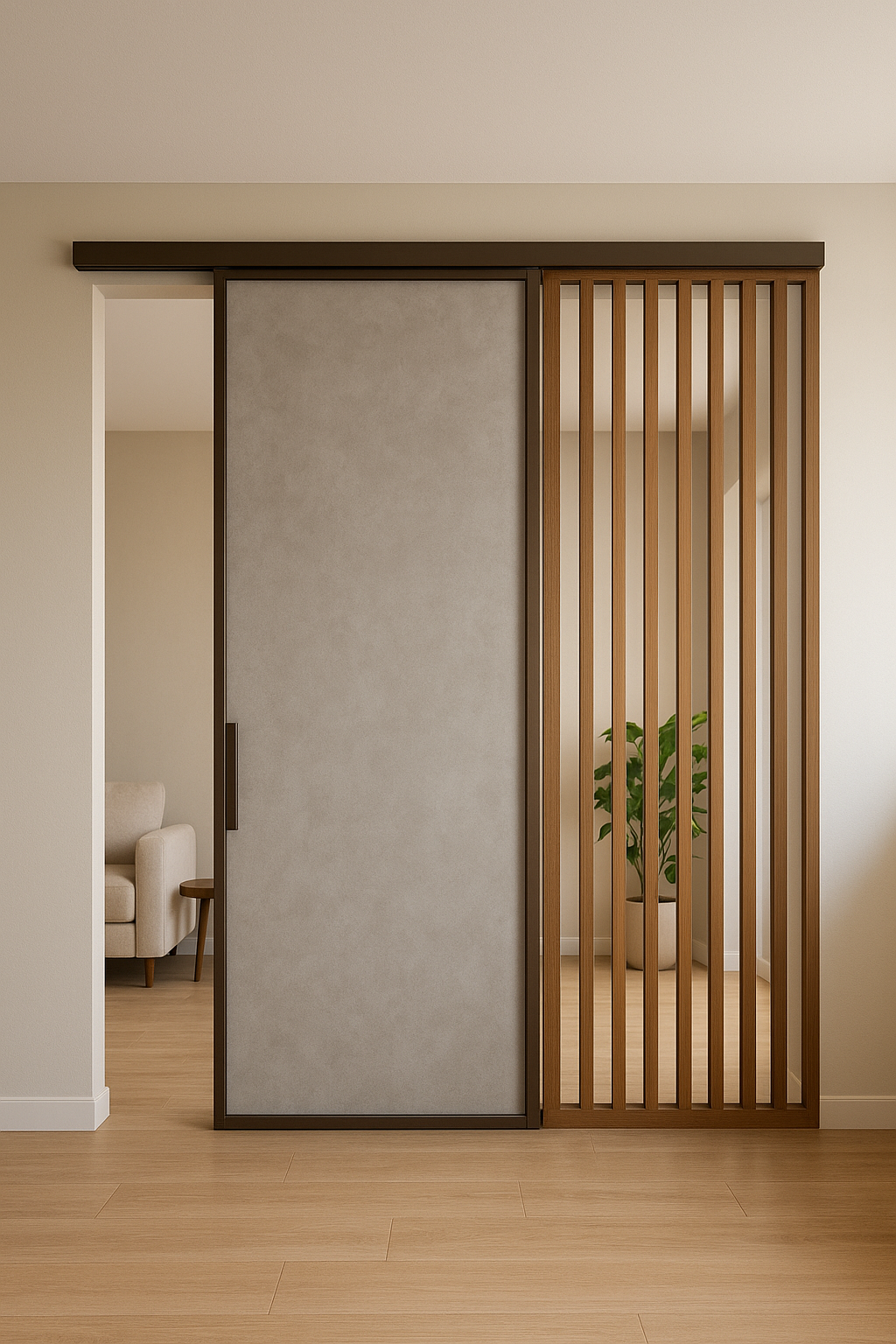 تصميم باب سحاب مع بارتشن - مشروع ديكور في المنطقة الغربية لدى بواب…