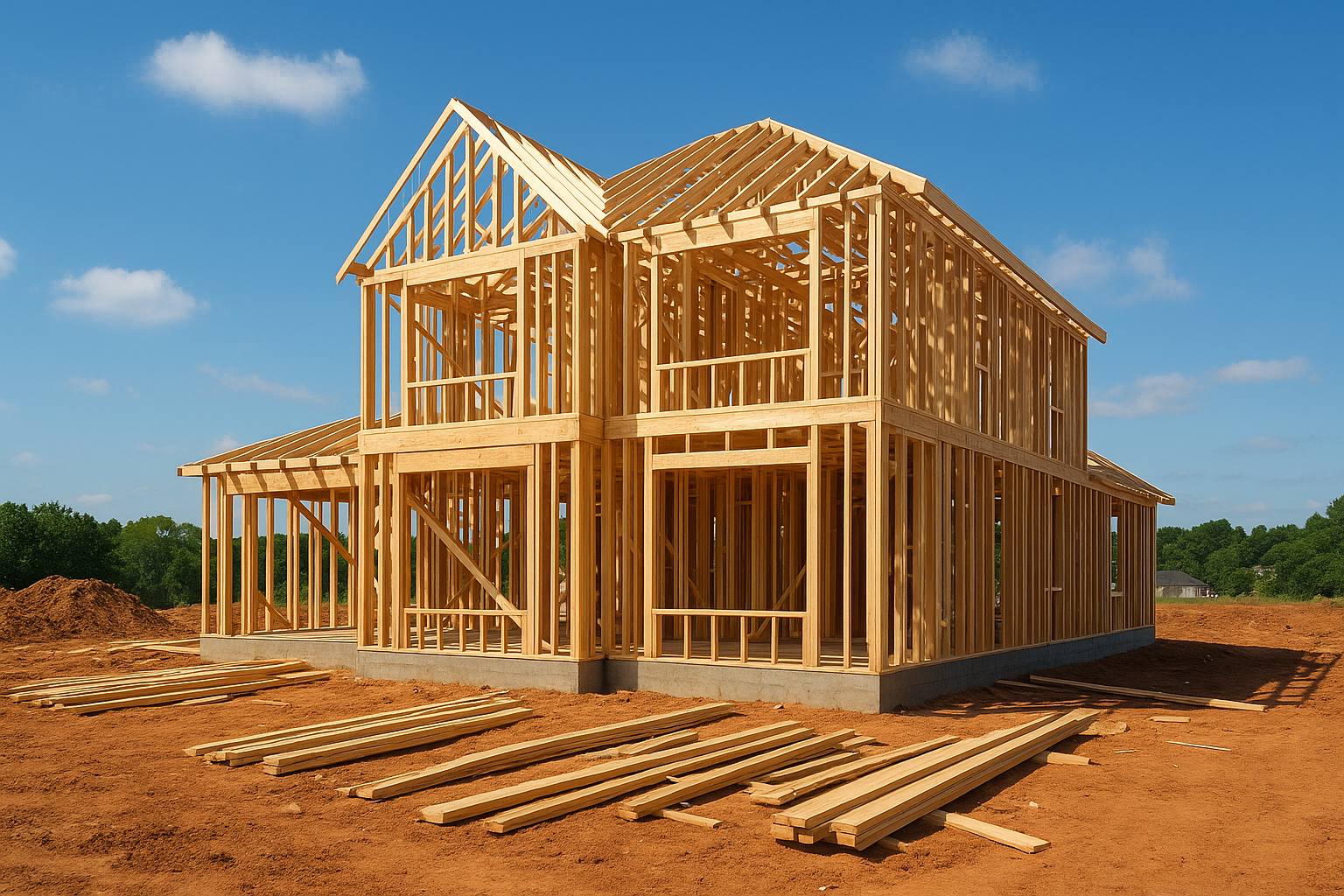 عنوان مشروع بناء جديد لمنزل - مشروع بناء جديد في المنطقة الجنوبية…