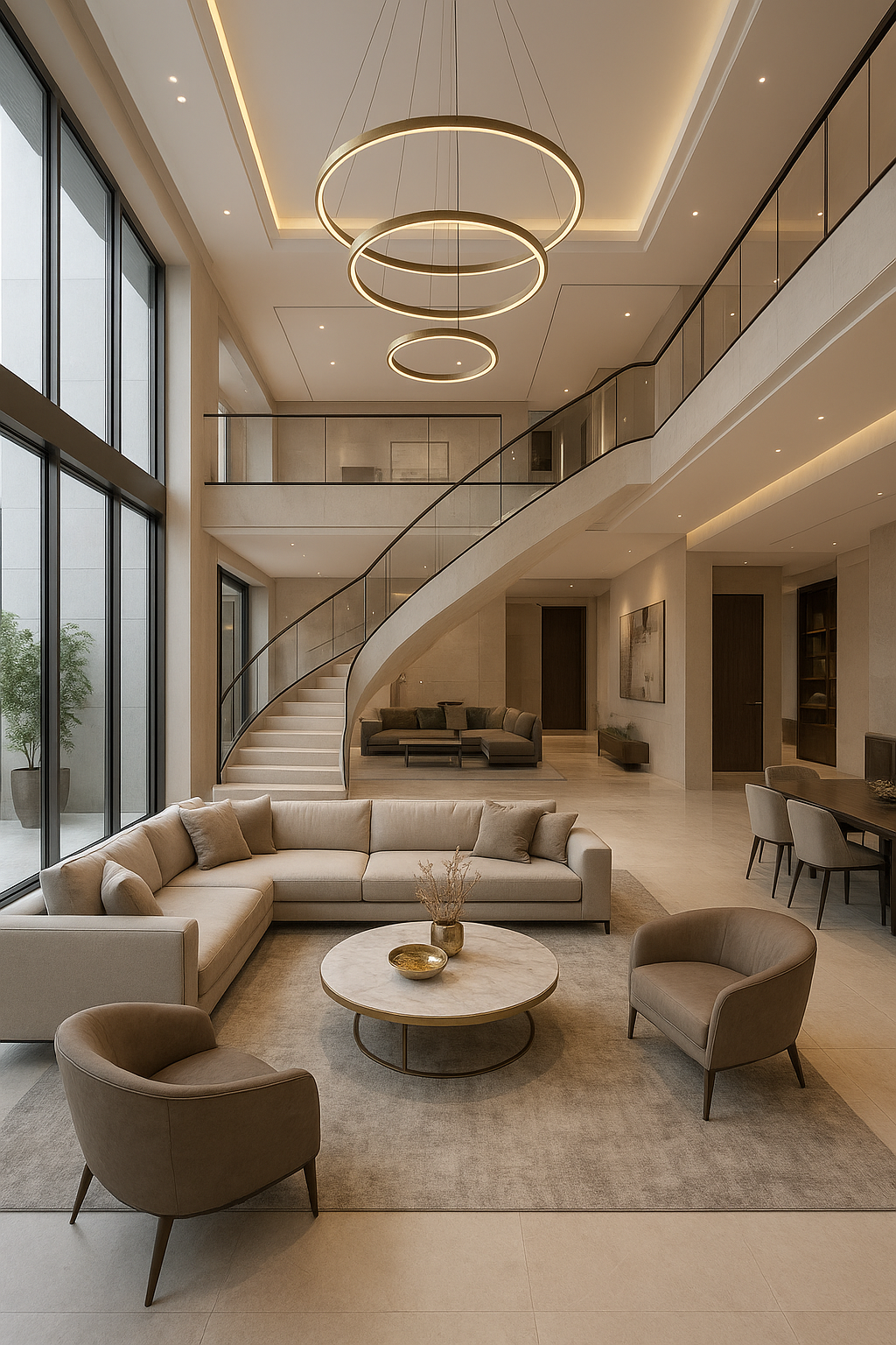 تصميم داخلي فاخر لفيلا حديثة - مشروع ديكور في المنطقة الشرقية لدى…