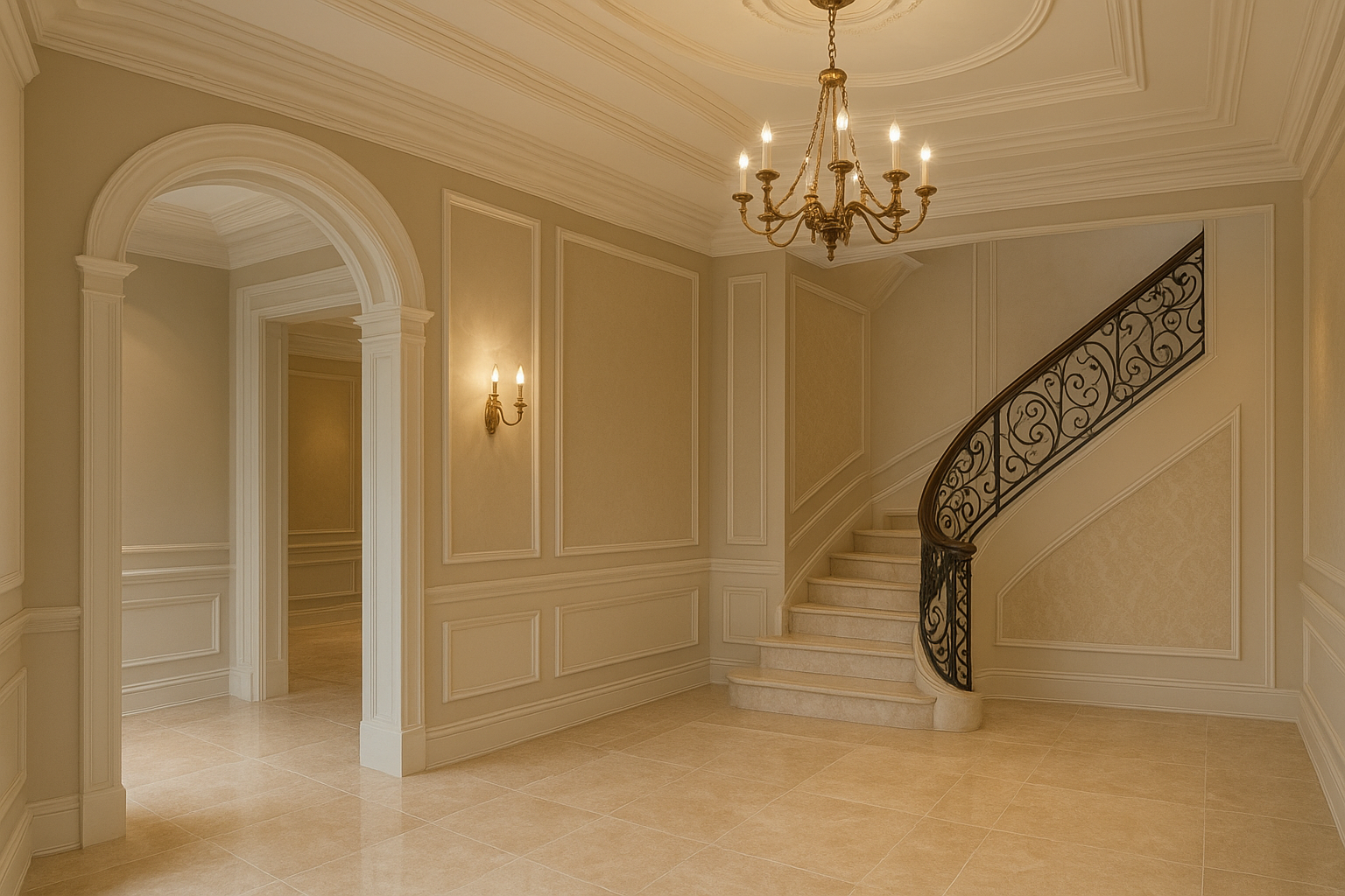 تشطيب فيلا بدهانات وديكور متميز - مشروع تشطيب في المنطقة الجنوبية…