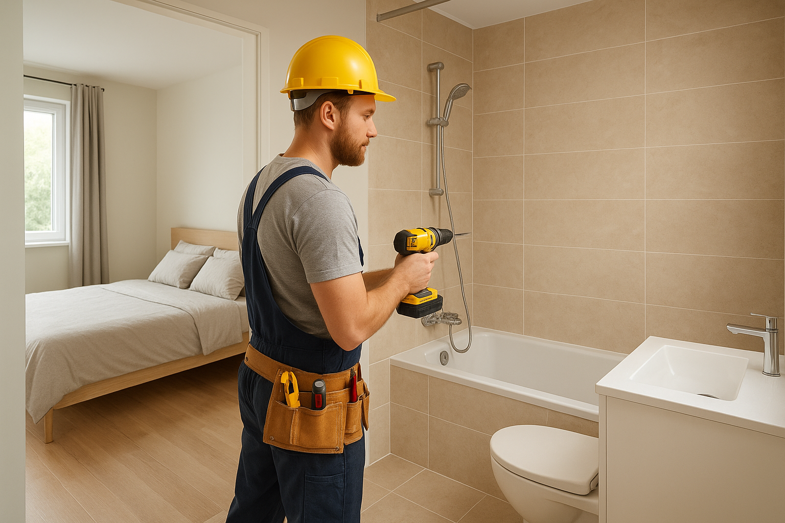 تجديد وصيانة شاملة لغرف وحمامات: - مشروع ترميم وصيانة في المنطقة ا…