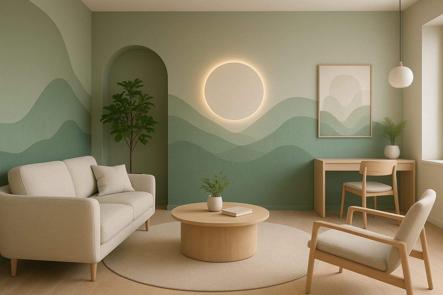 تصميم مبتكر لمركز علاج نفسي - مشروع ديكور في المنطقة الغربية لدى ب…