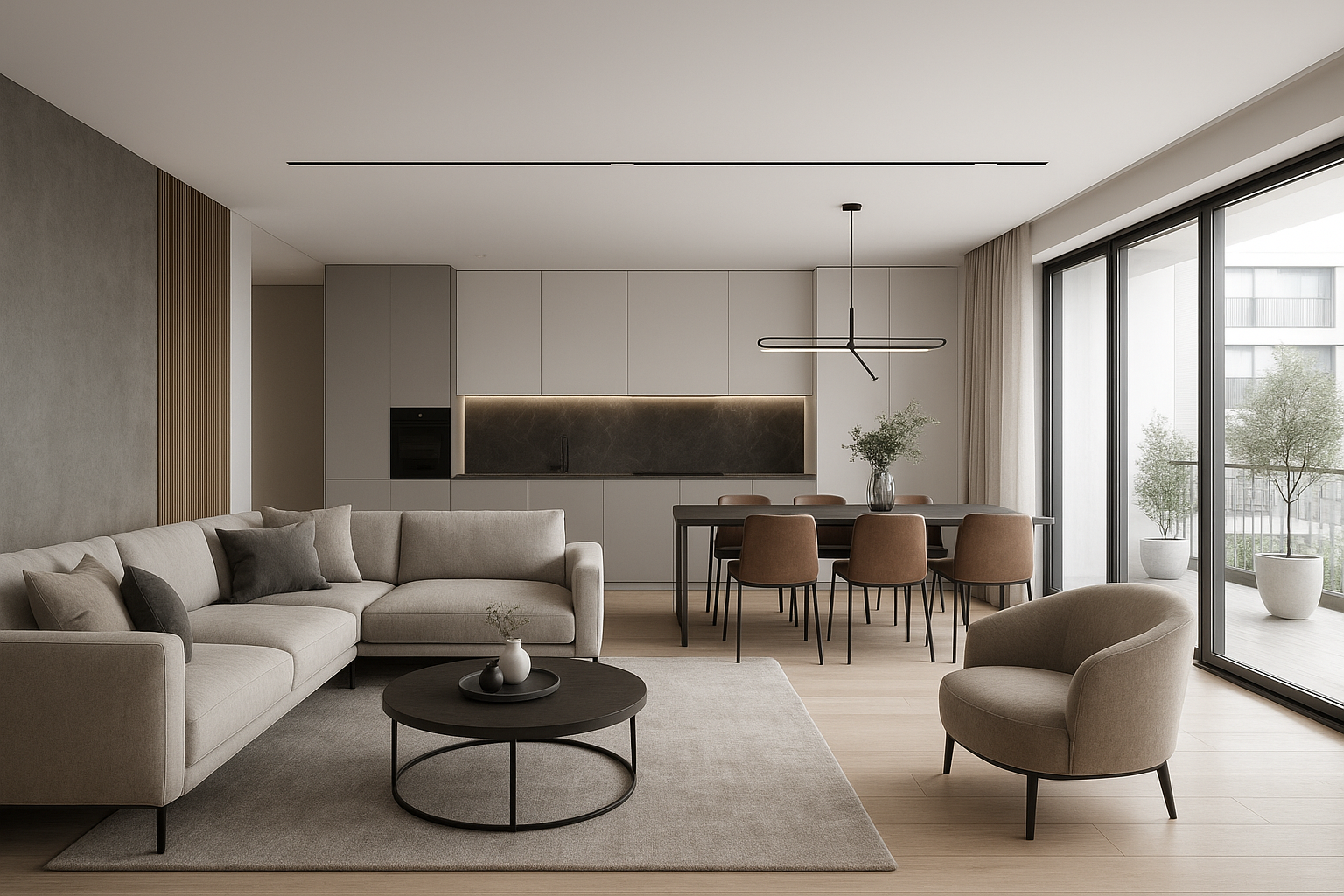 "دمج وترميم شقتين لتصميم ديكور - مشروع ترميم وصيانة في المنطقة الو…