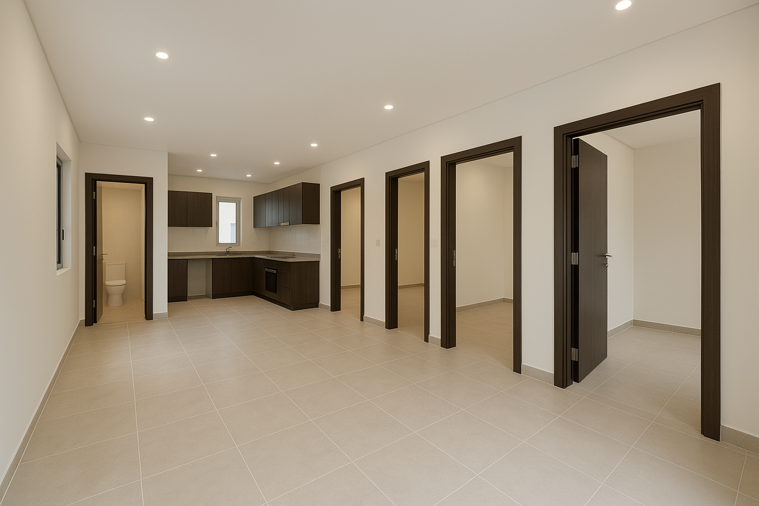 تشطيب شقة: ٤ غرف، ٣ - مشروع تشطيب في المنطقة الوسطى لدى بوابات اعما…