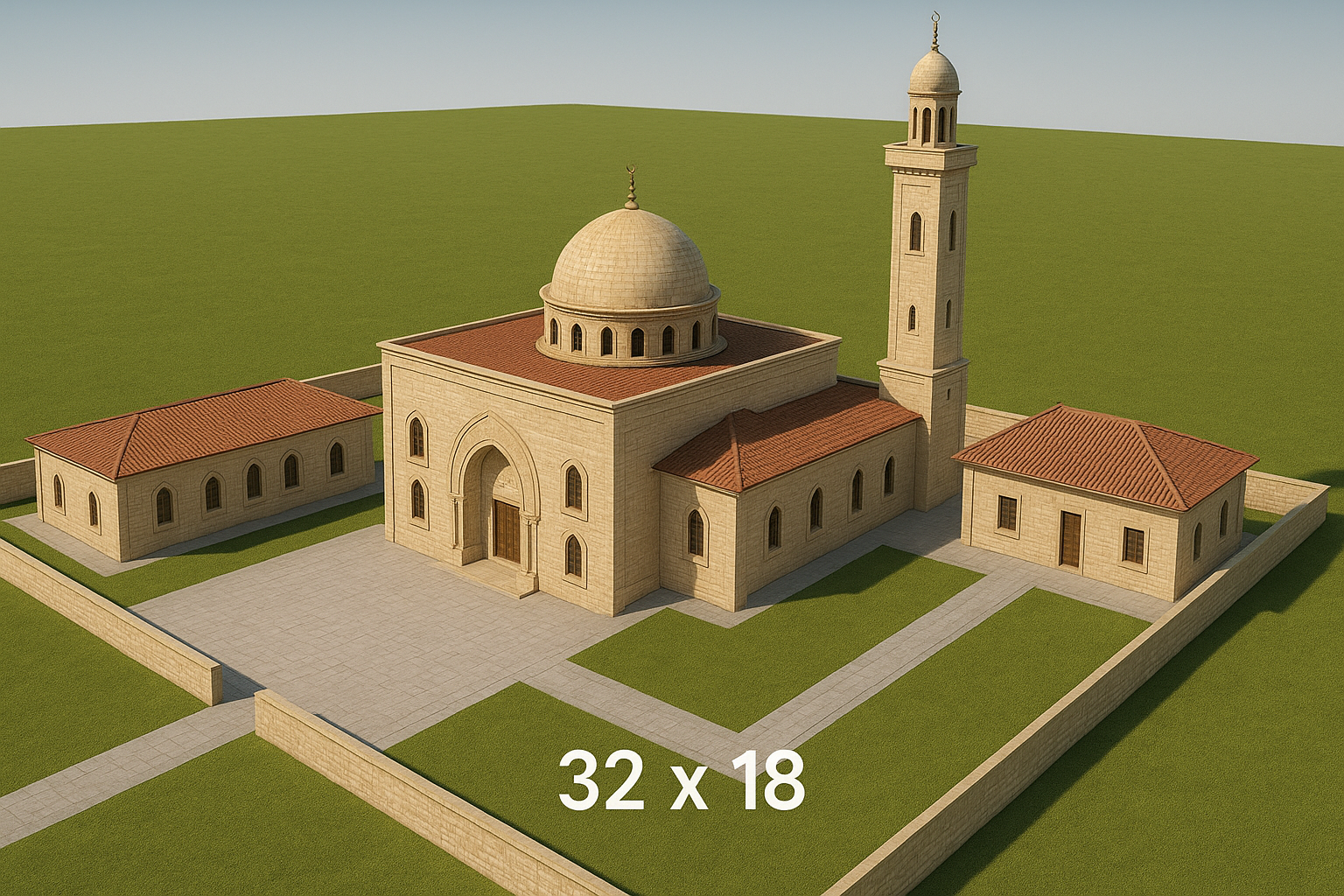 مشروع بناء مسجد جامع بمساحة - مشروع بناء جديد في المنطقة الشرقية ل…