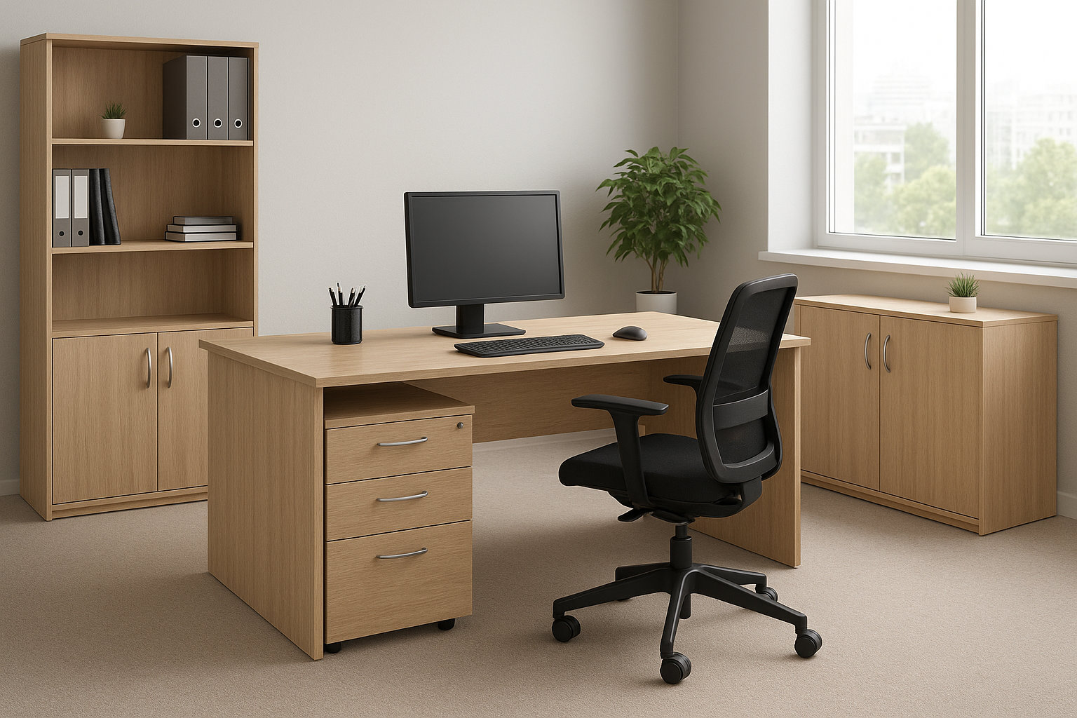 مشروع تجهيز مكتب إداري جاهز - مشروع تشطيب في المنطقة الغربية لدى ب…