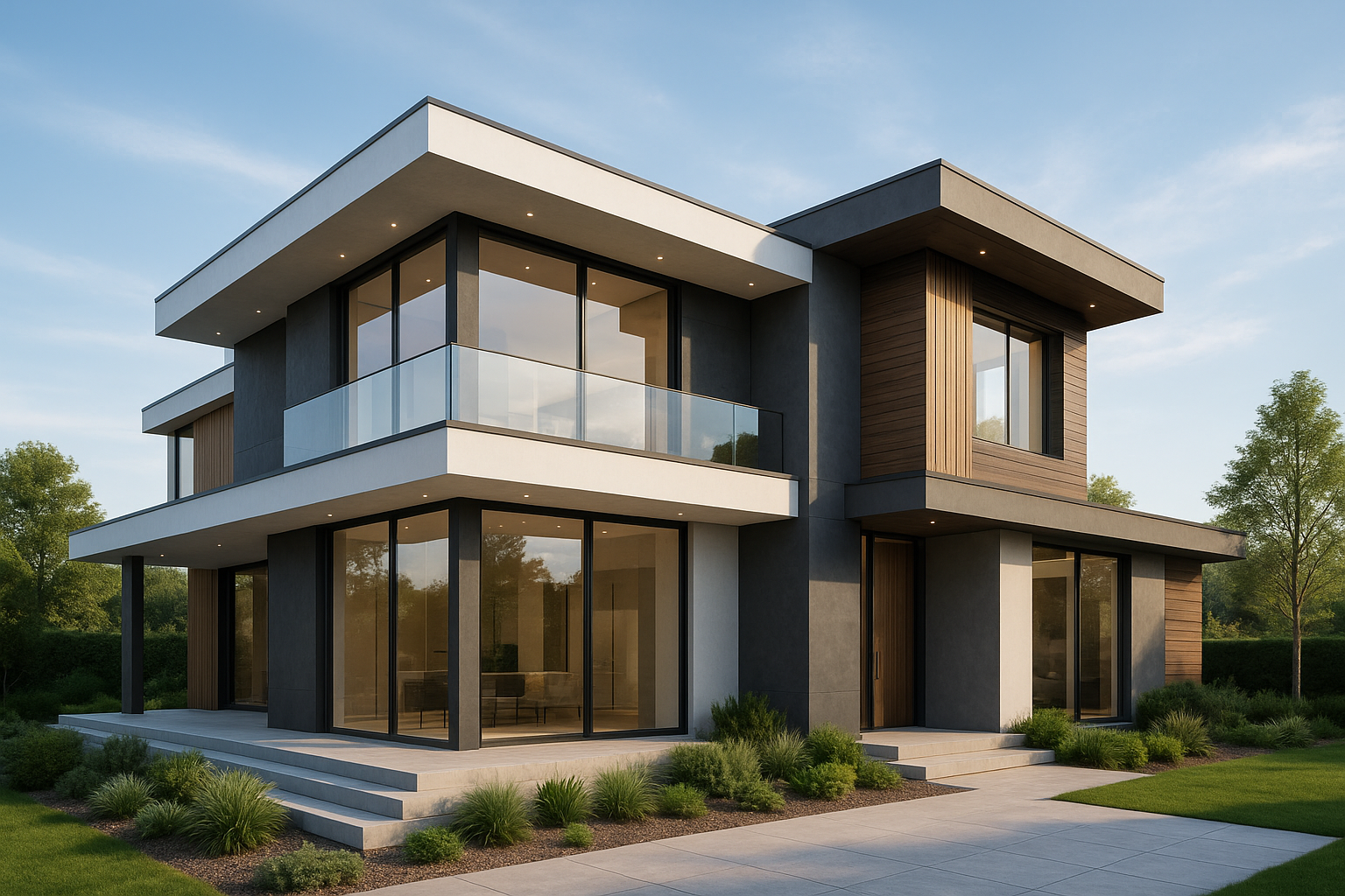 بناء فيلا جديدة بطراز حديث - مشروع بناء جديد في المنطقة الغربية لد…