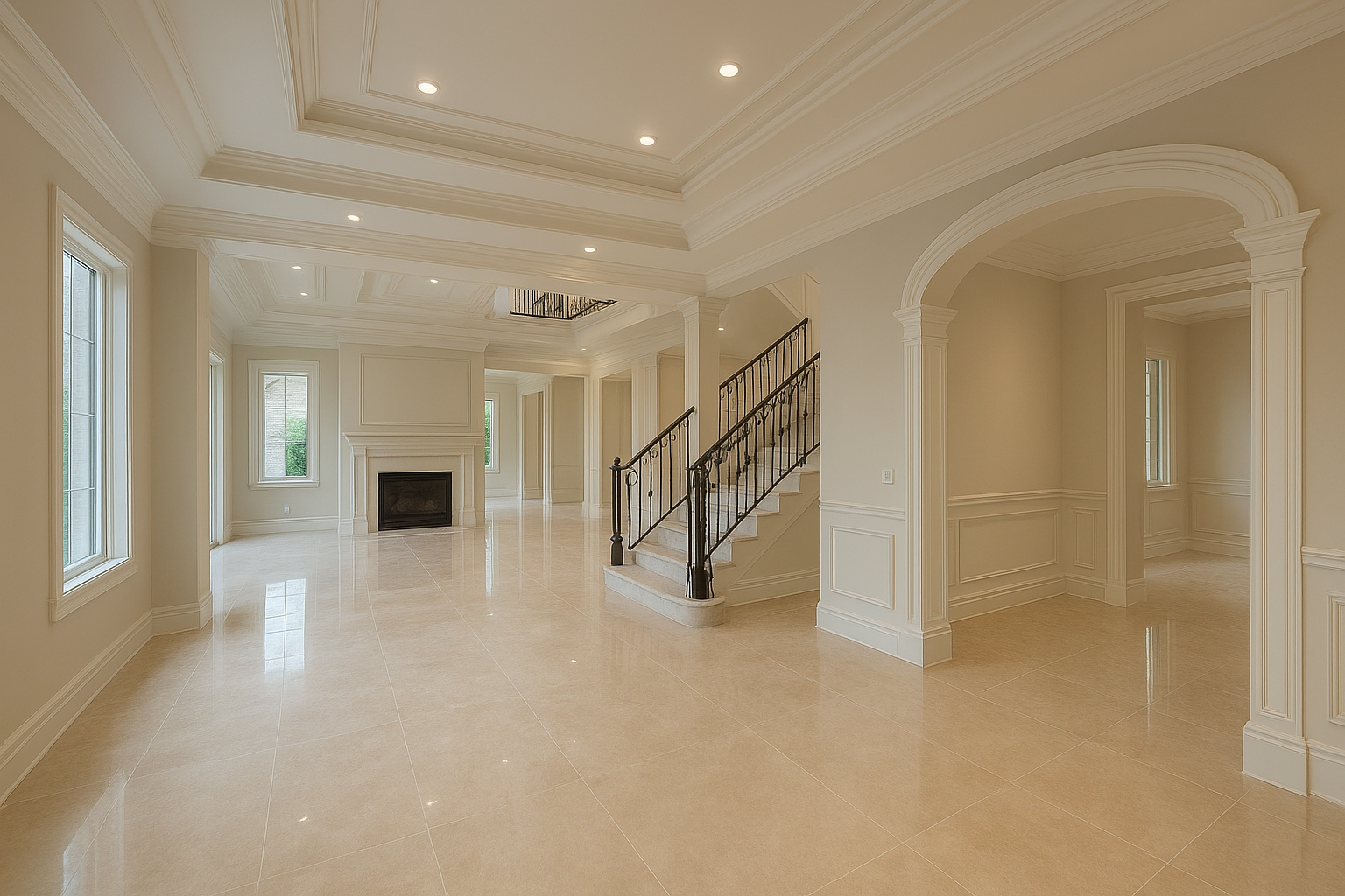 تشطيب فلل دورين ٦٤٠ متر - مشروع تشطيب في المنطقة الجنوبية لدى بواب…