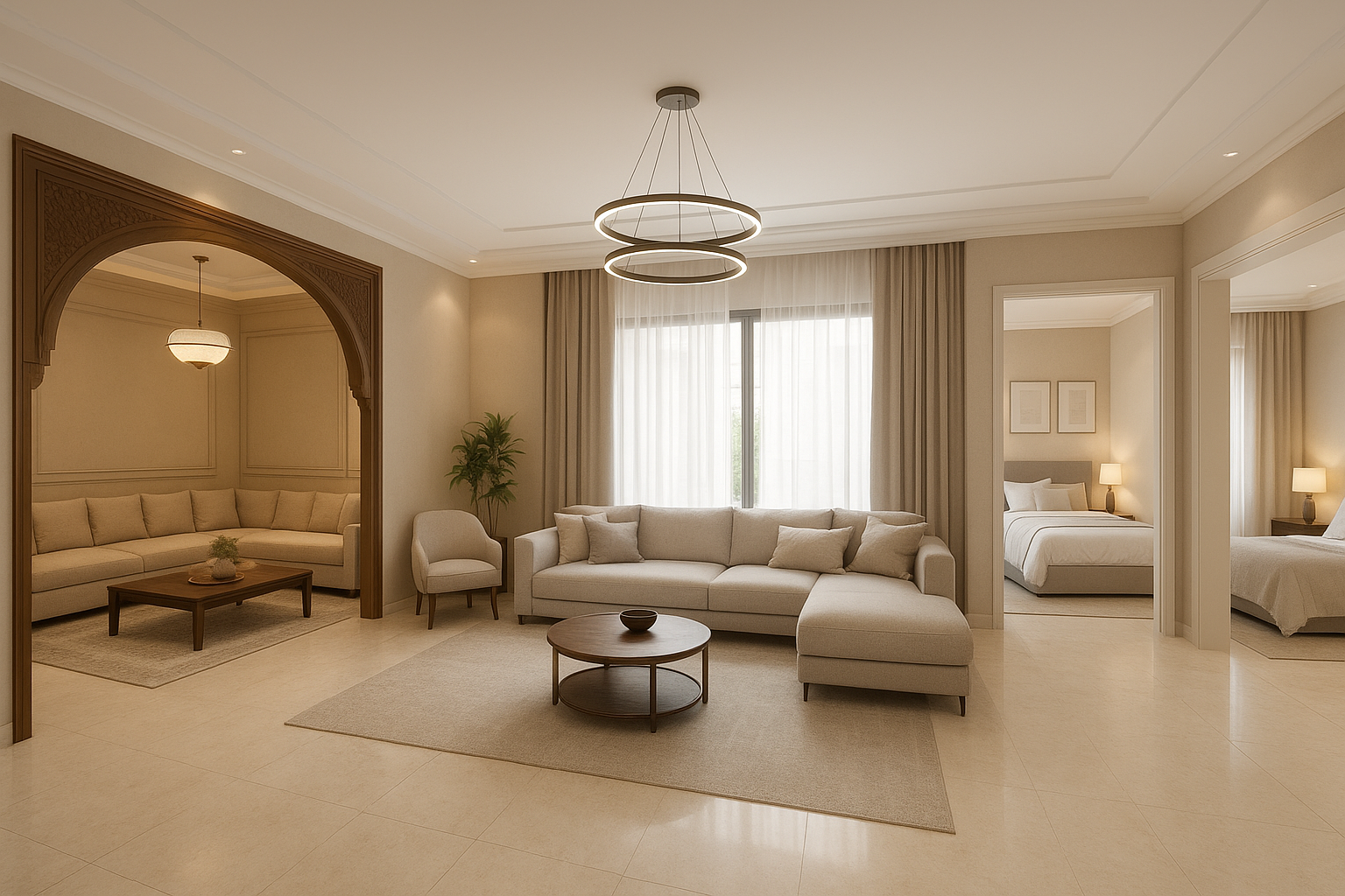 تصميم ديكور شامل لبيت بمساحة - مشروع ديكور في المنطقة الشرقية لدى…