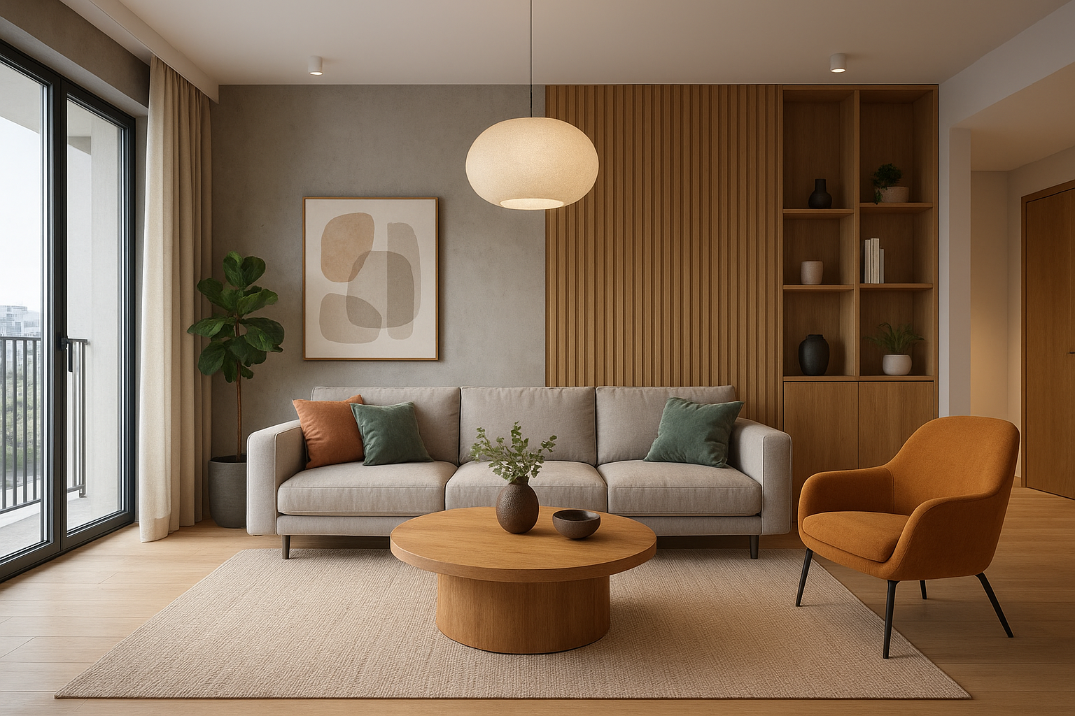 "ديكور داخلي مميز لشقة حديثة" - مشروع ديكور في المنطقة الغربية لدى…