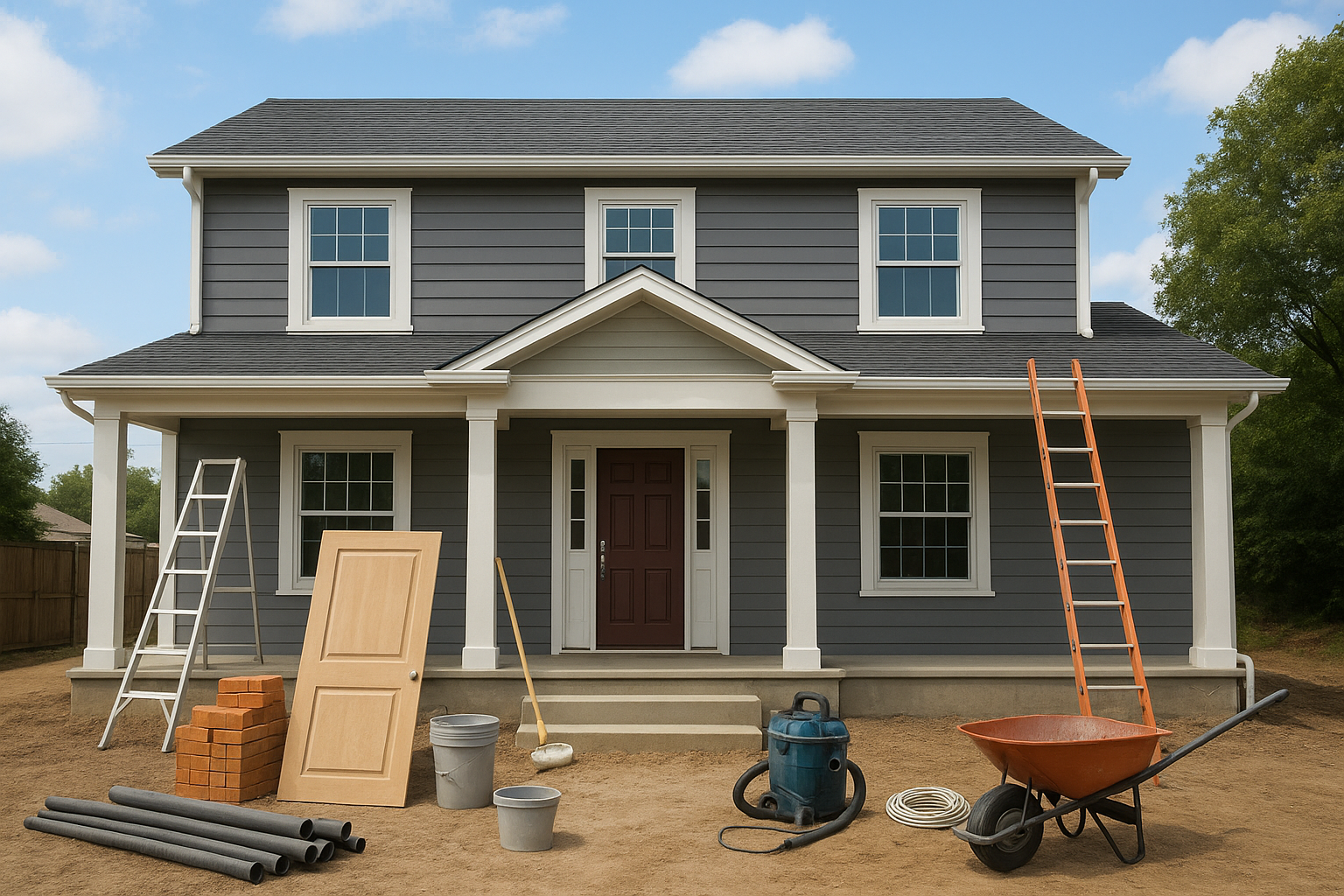 تجديد شامل لمنزل دورين: سباكة، - مشروع ترميم وصيانة في المنطقة الو…