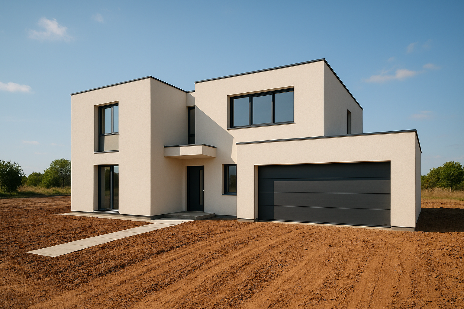 بناء مخصص لوحدة سكنية حديثة - مشروع بناء جديد في المنطقة الوسطى لد…