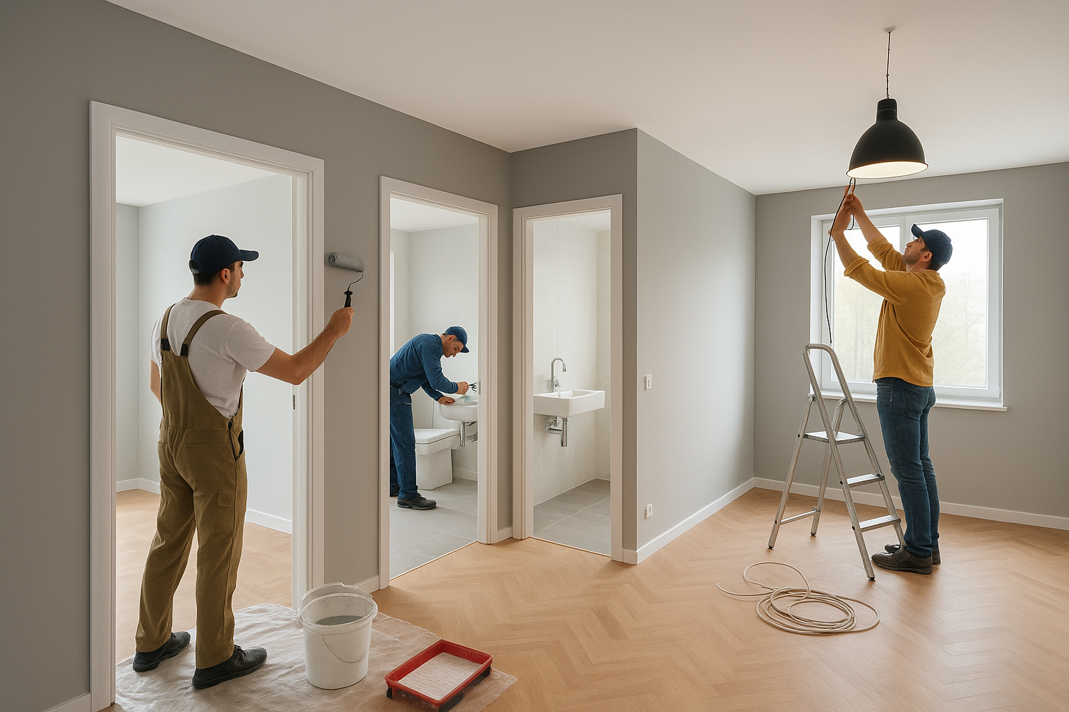 تجديد وصيانة شاملة لأربع شقق: - مشروع ترميم وصيانة في المنطقة الشر…