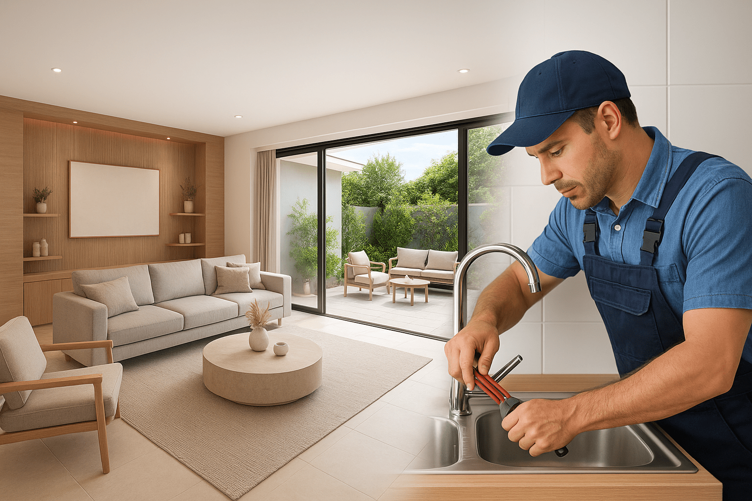 تصميم وتنفيذ ديكورات داخلية وخارجية - مشروع ديكور في المنطقة الجن…