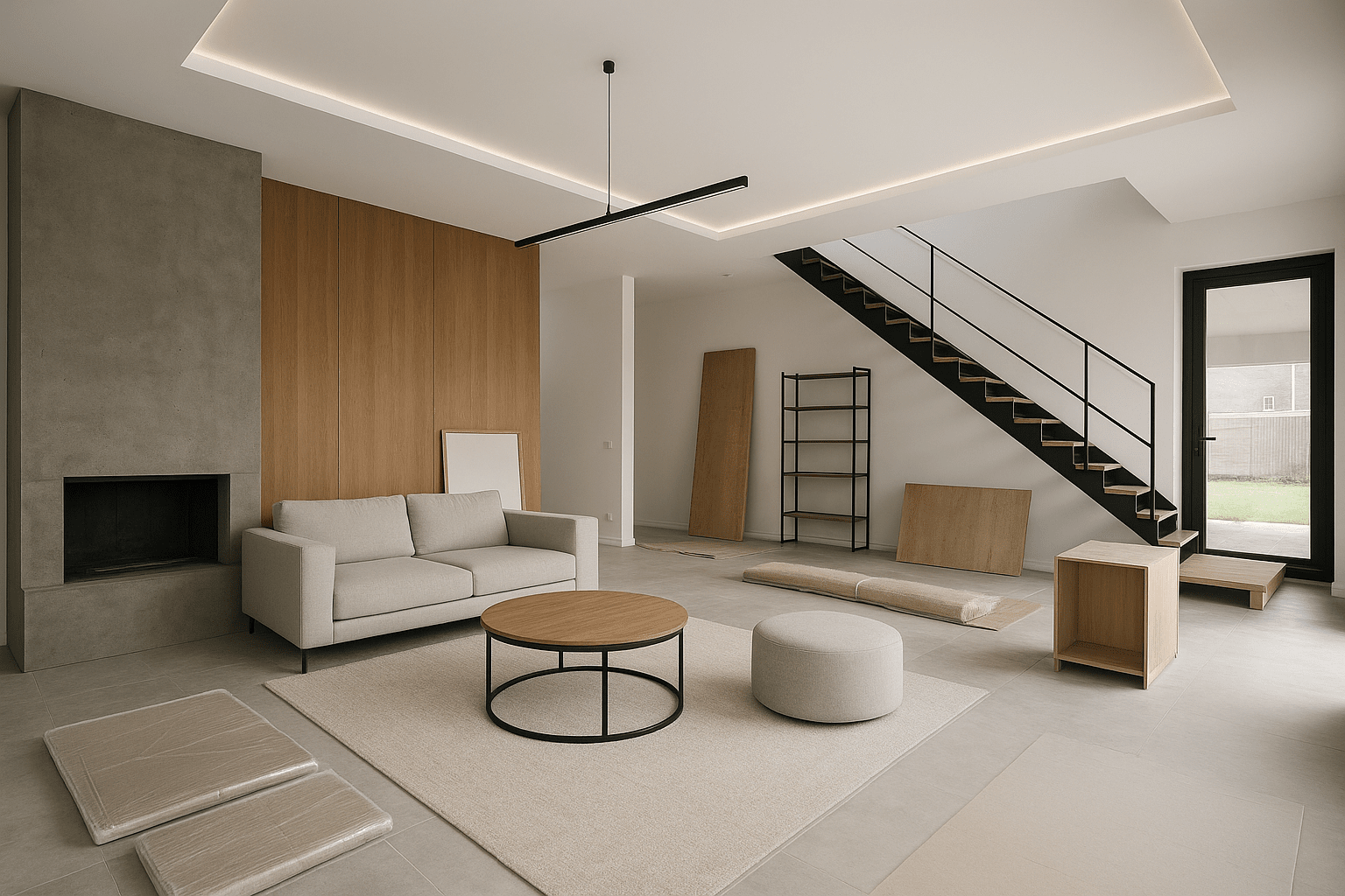 تصميم وتنفيذ ديكور حديث لمنزل - مشروع ديكور في المنطقة الوسطى لدى…