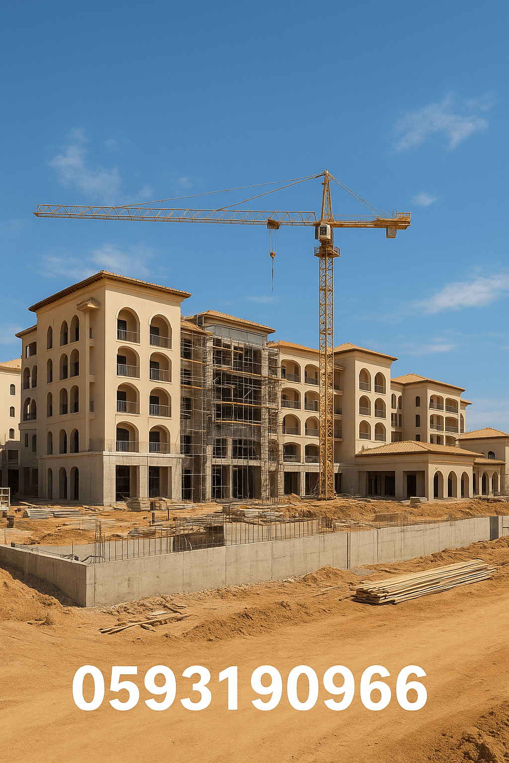 مشروع بناء جديد لمجمع سياحي - مشروع بناء جديد في المنطقة الجنوبية…