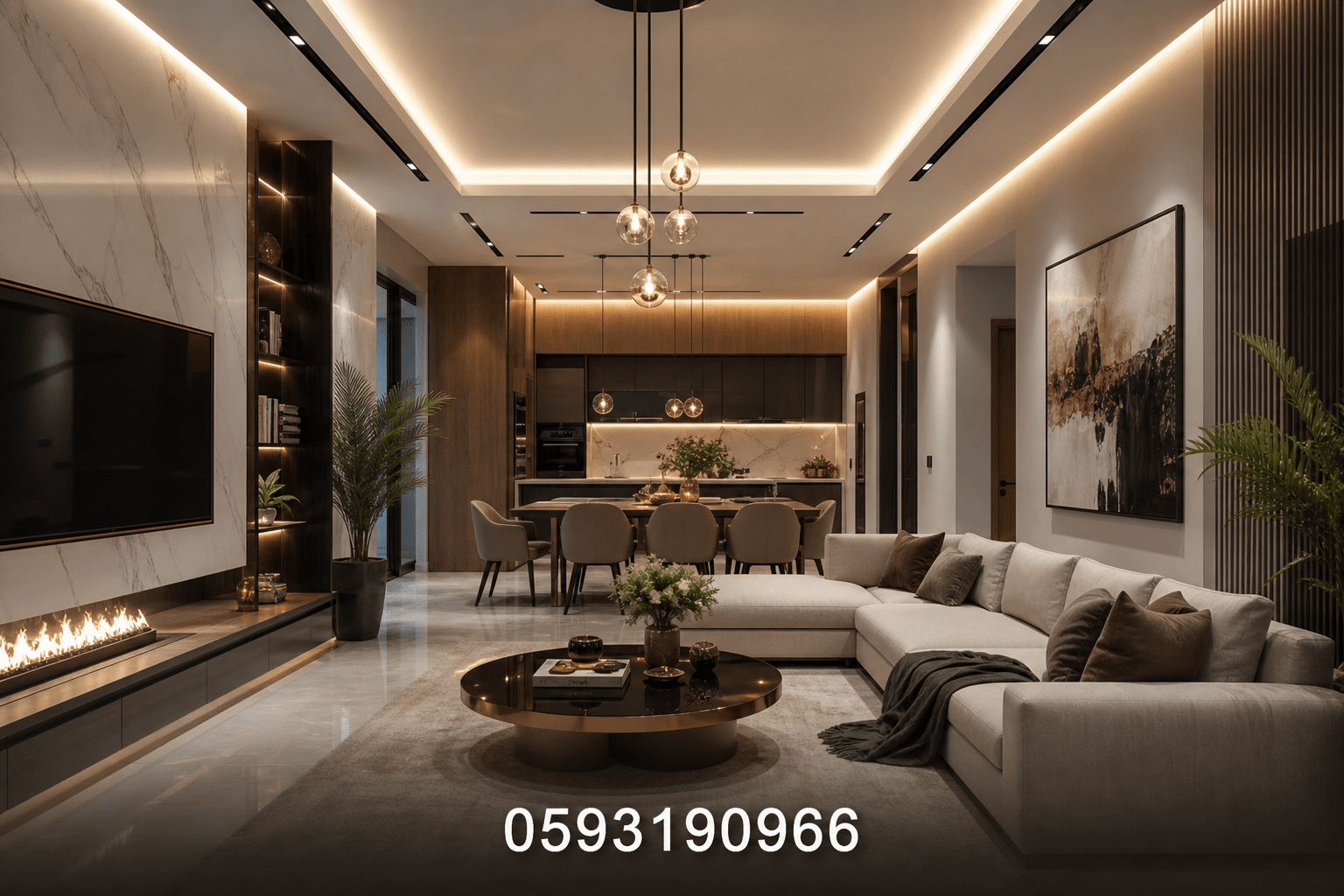 تصميم داخلي مبتكر لشقتك بأحدث - مشروع ديكور في المنطقة الوسطى لدى…