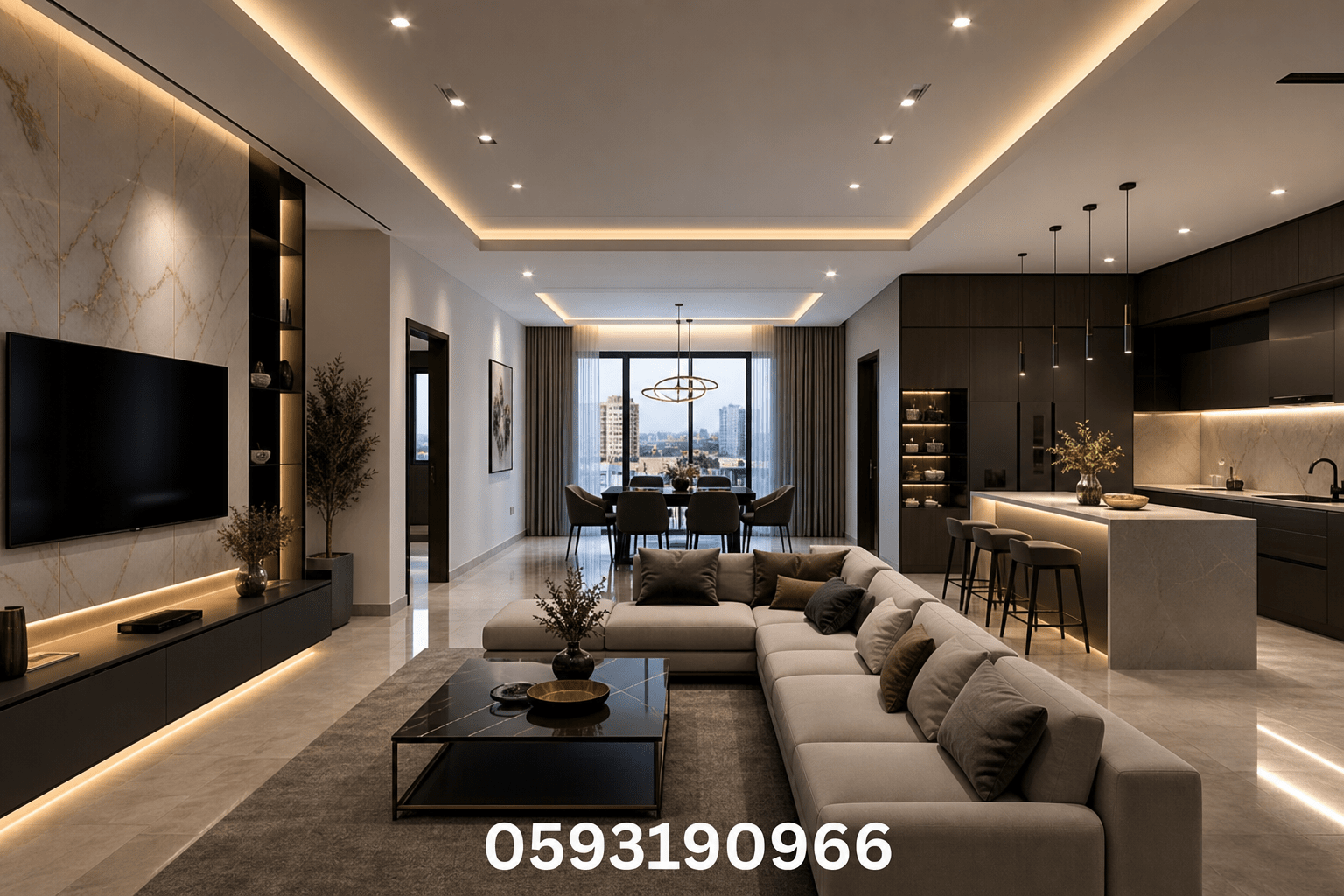مشروع تشطيب شقة كاملة بتصميم - مشروع تشطيب في المنطقة الشرقية لدى…