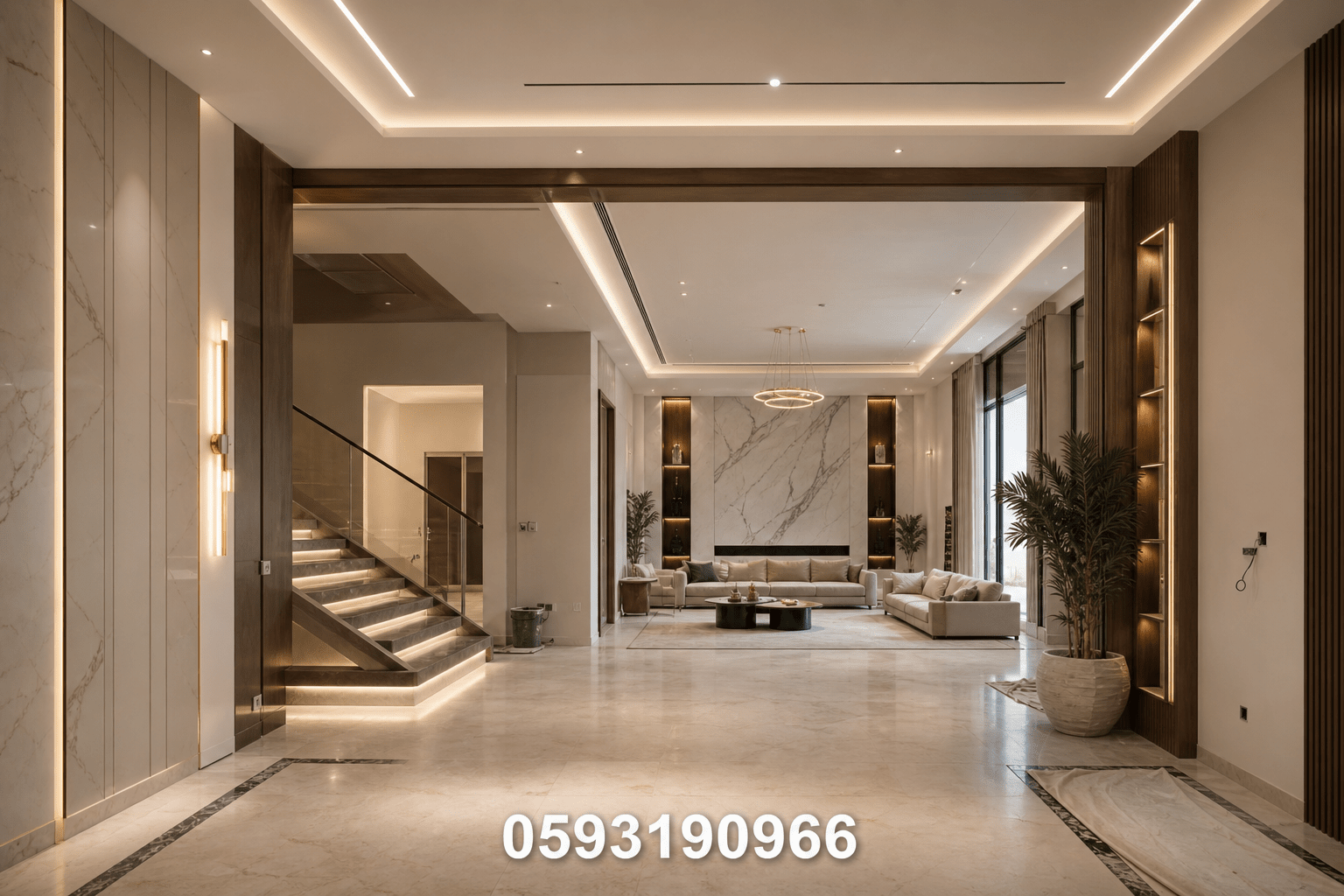 مشروع تصميم ديكور شامل لفله - مشروع تشطيب في المنطقة الوسطى لدى بو…