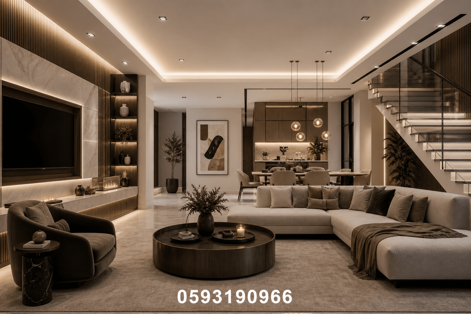 مشروع تصميم ديكورات داخلية لتجديد - مشروع ترميم وصيانة في المنطقة…