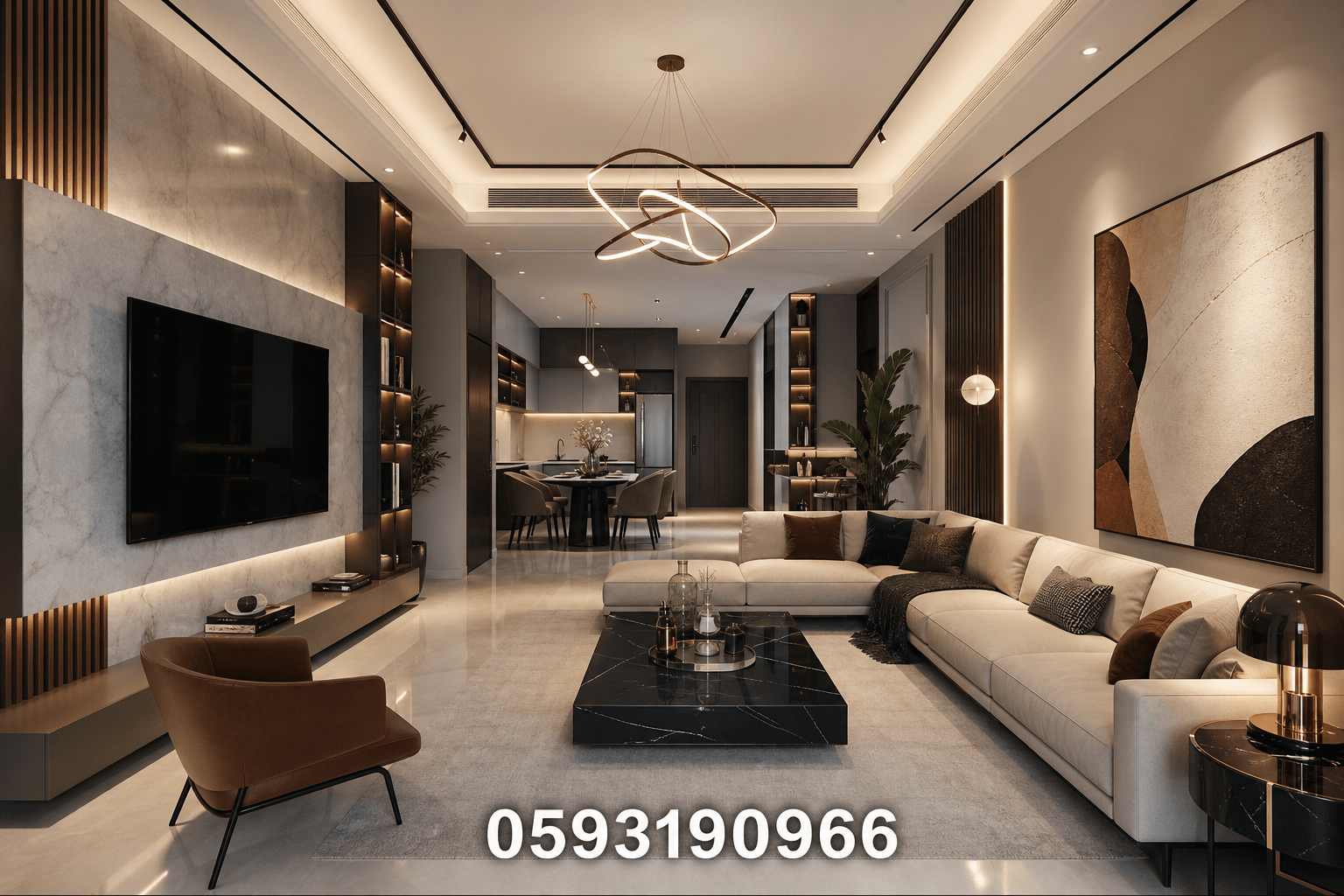 تشطيب شامل لشقة سكنية بأسلوب - مشروع تشطيب في المنطقة الغربية لدى…