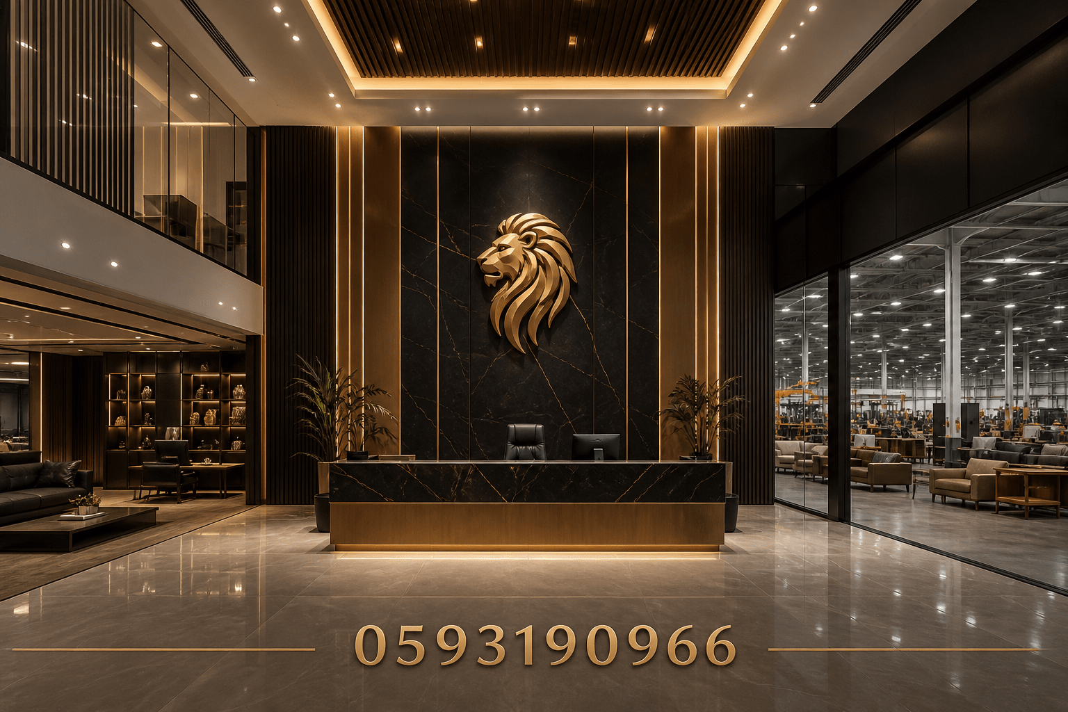 تصميم ديكور فاخر لشركة ومصنع - مشروع ديكور في المنطقة الوسطى لدى ب…