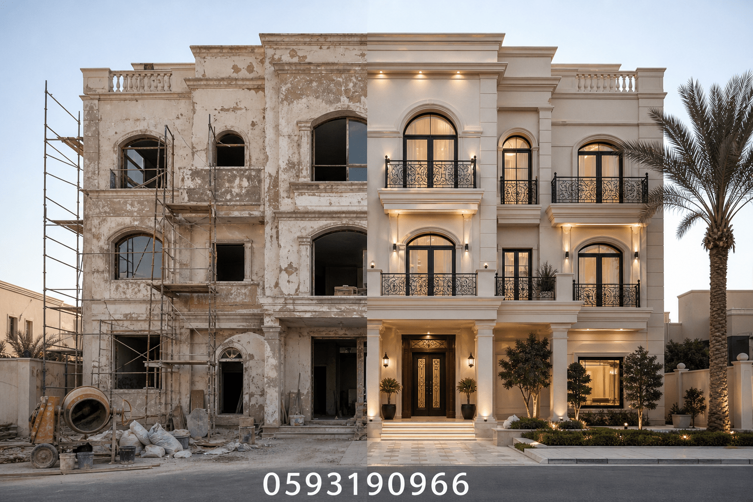 مشروع ترميم وصيانة لفلة من - مشروع تشطيب في المنطقة الغربية لدى بو…