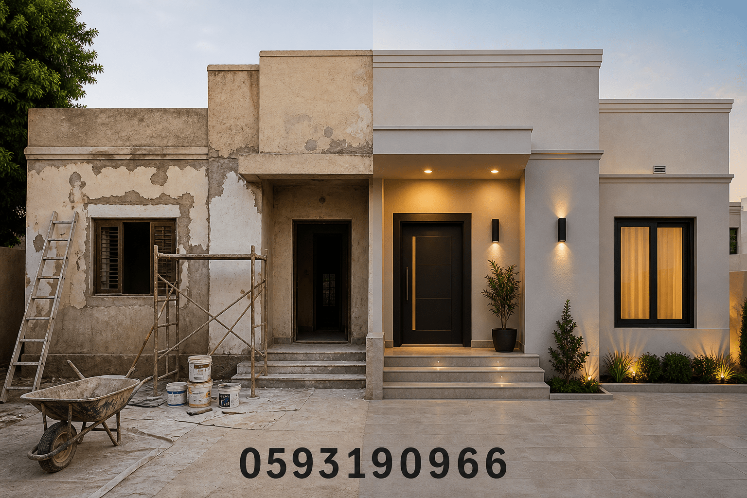 "مشروع ترميم وتحديث لمنزل بأعمال - مشروع ترميم وصيانة في المنطقة ا…