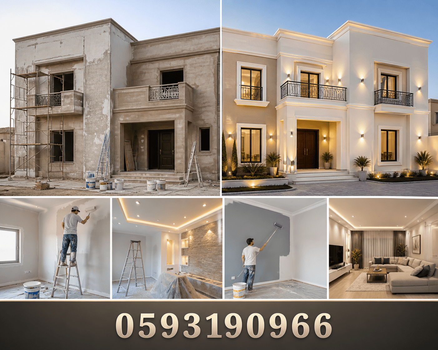ترميم داخلي وخارجي شامل مع - مشروع ترميم وصيانة في المنطقة الوسطى…
