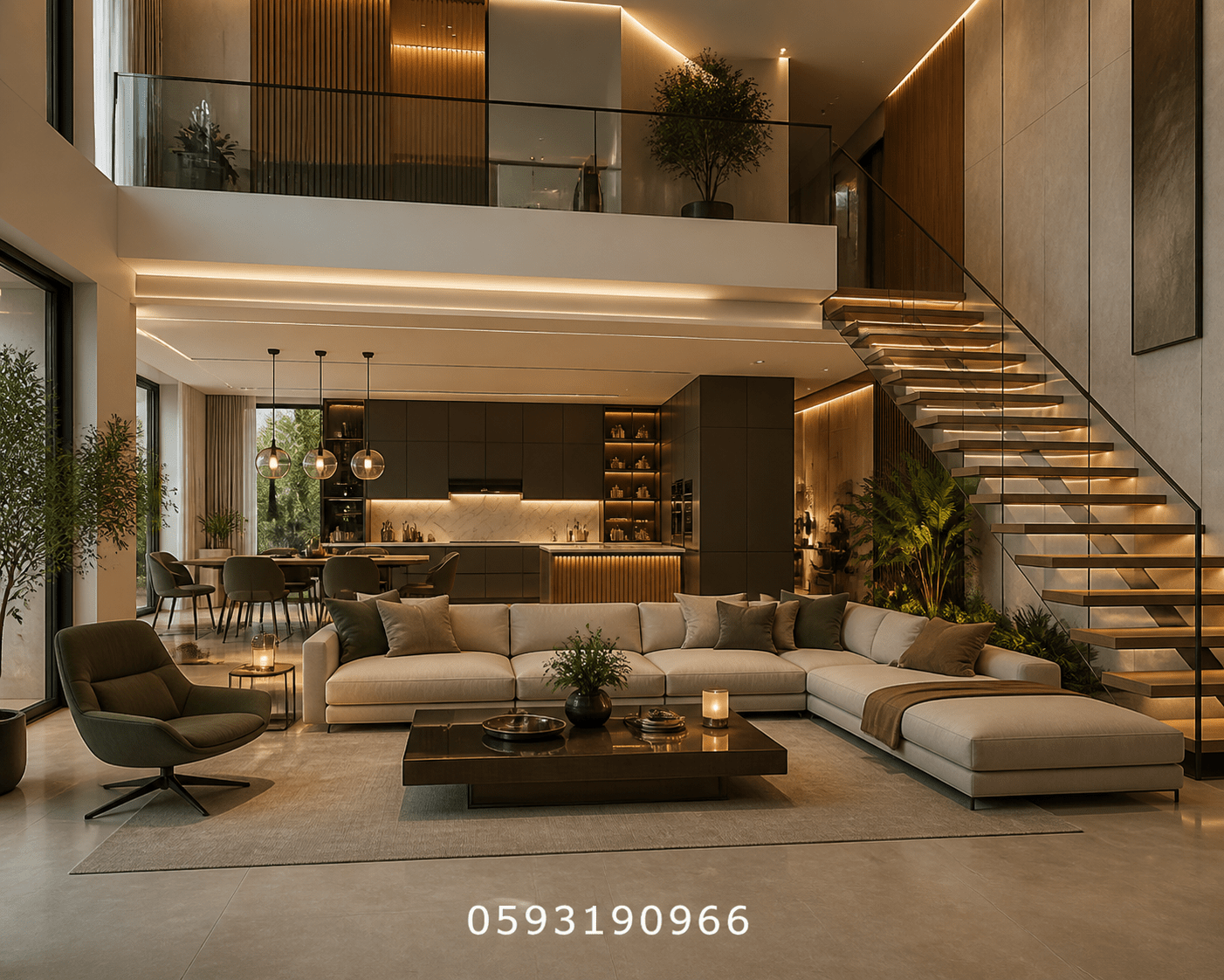 مشروع تصميم داخلي مبتكر لمنزل - مشروع ديكور في المنطقة الوسطى لدى…