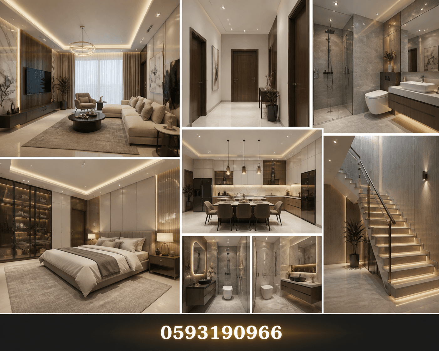 إعادة تصميم ديكور داخلي شامل - مشروع ديكور في المنطقة الوسطى لدى ب…
