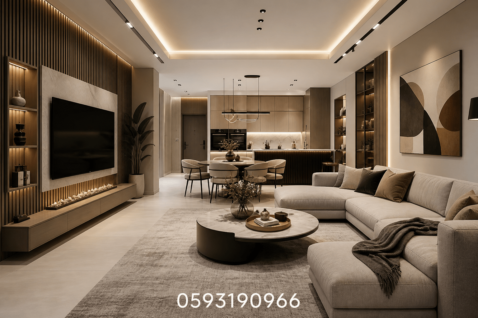 تصميم ديكور داخلي مبتكر لشقق - مشروع ديكور في المنطقة الوسطى لدى ب…
