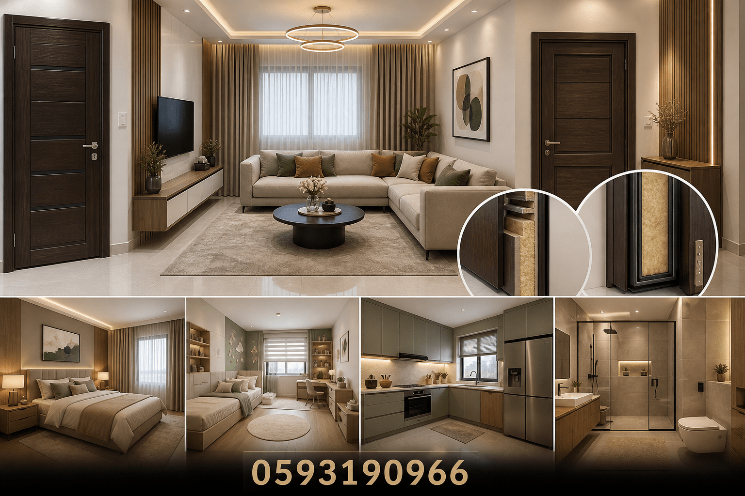 تصميم داخلي وديكور شامل لشقة - مشروع ديكور في المنطقة الغربية لدى…
