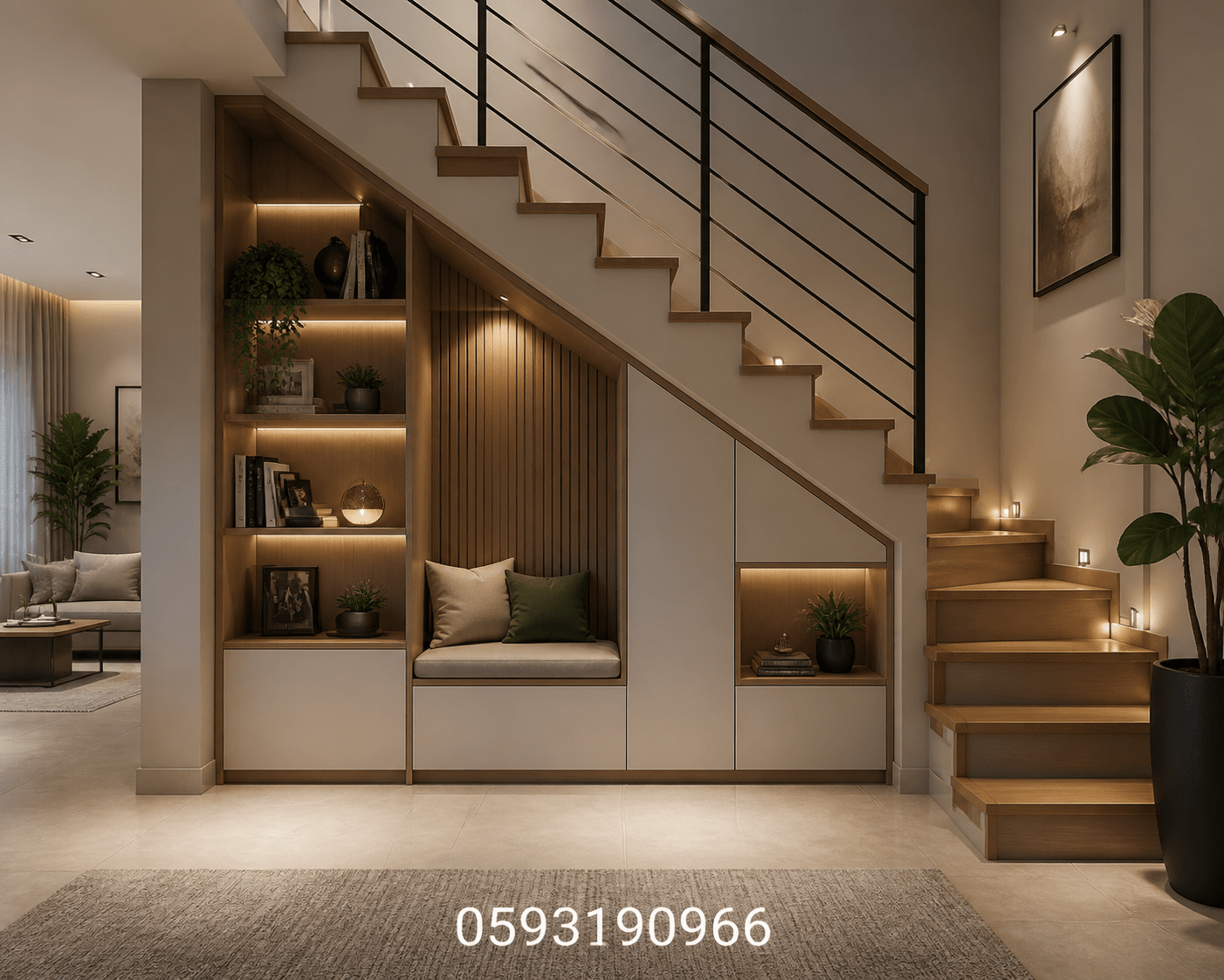 تصميم ديكور مبتكر للمساحة تحت - مشروع ديكور في المنطقة الوسطى لدى…