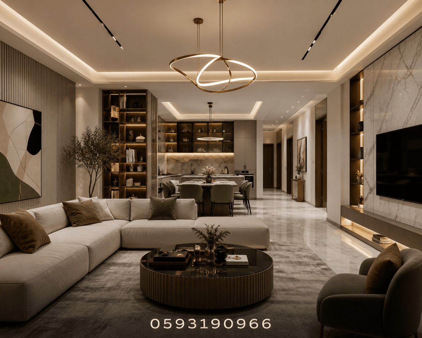 تنفيذ تصميم داخلي مبتكر لشقتك - مشروع ديكور في المنطقة الوسطى لدى…