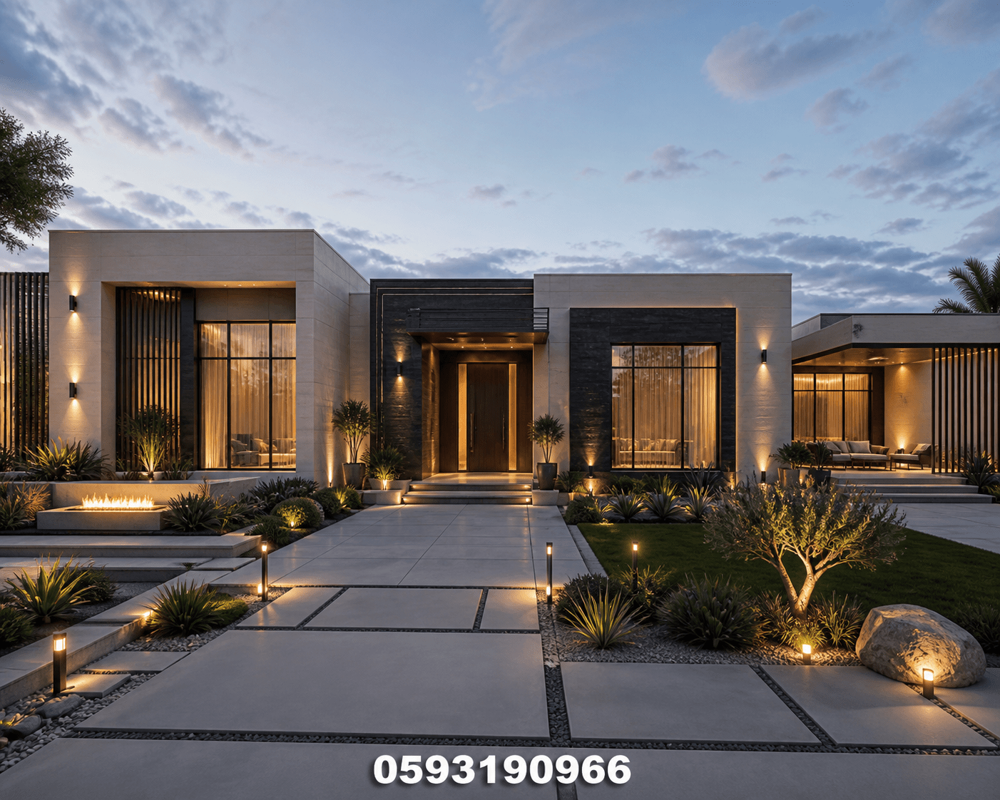 تصميم ديكور مبتكر لفيلا طابق - مشروع ديكور في المنطقة الوسطى لدى ب…