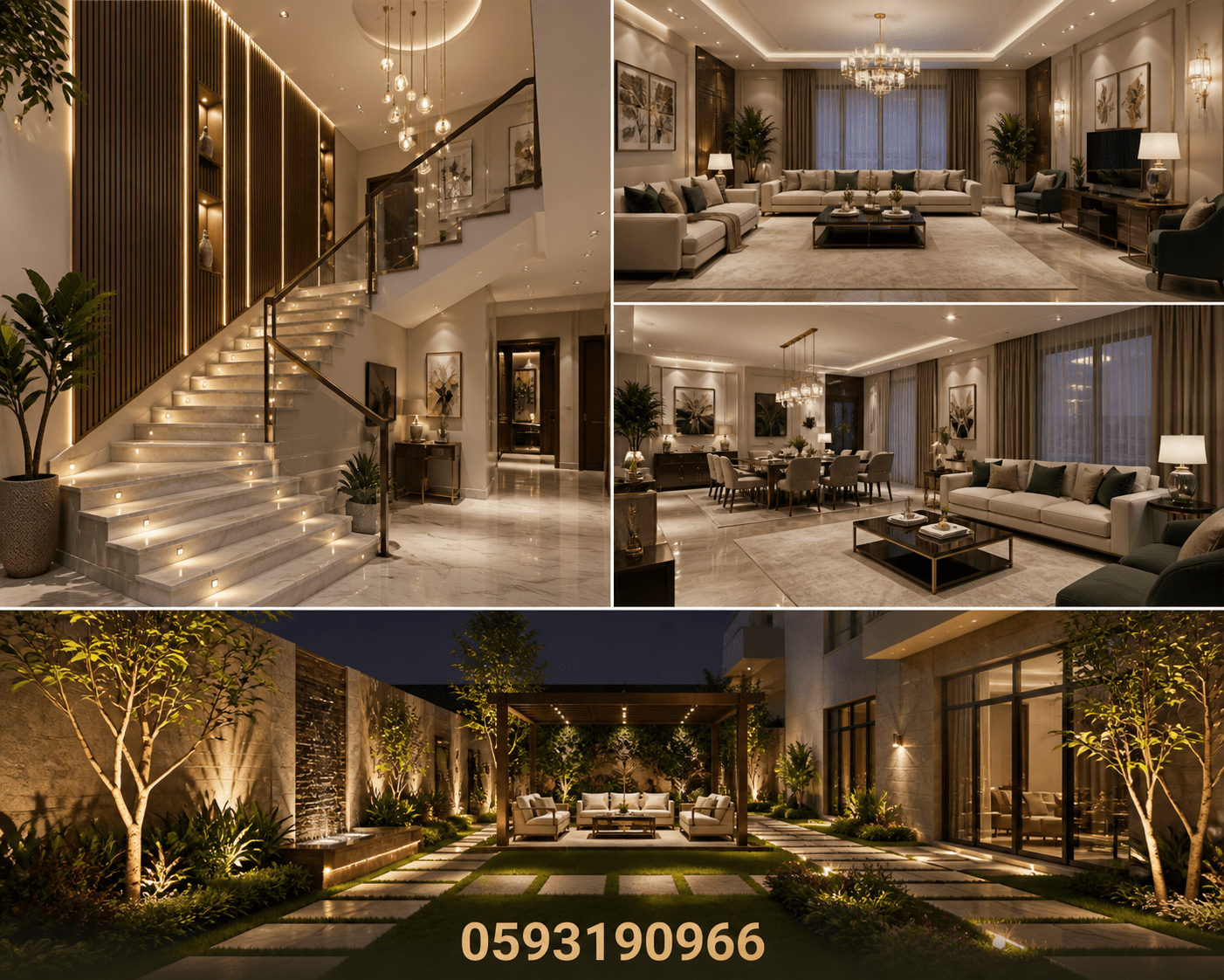 تصميم وتجديد ديكور شامل للدرج - مشروع ديكور في المنطقة الوسطى لدى…