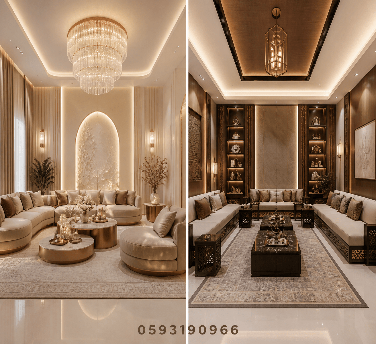 تصميم ديكور حديث لصالة الحريم - مشروع ديكور في المنطقة الوسطى لدى…