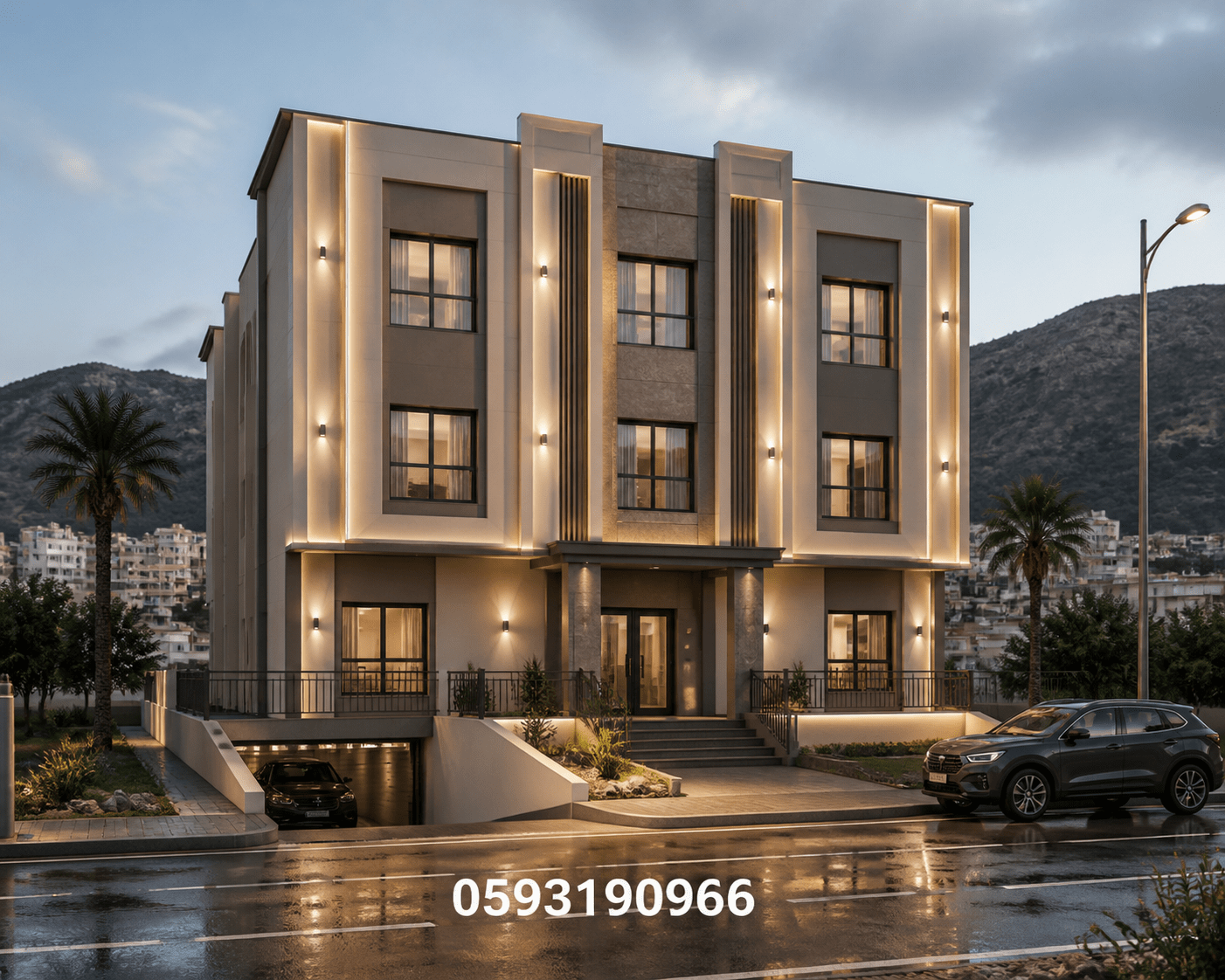 مشروع إنشاء مبنى ثلاث طوابق - مشروع بناء جديد في المنطقة الجنوبية…
