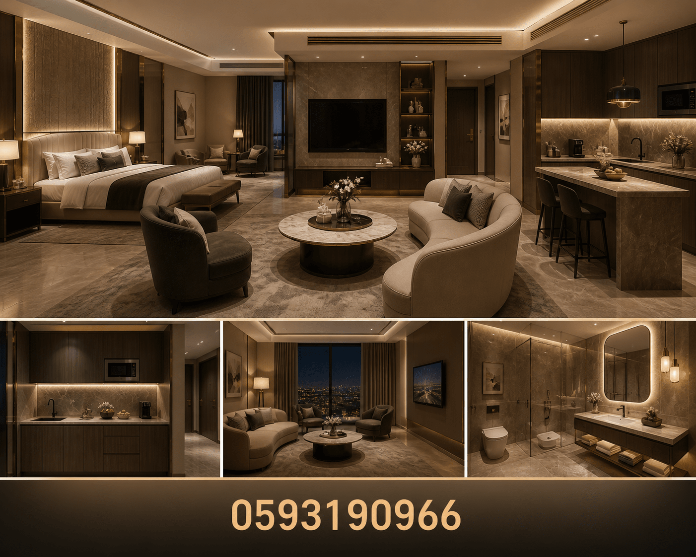 "تصميم ديكورات فندقية لسويت فاخر - مشروع ديكور في المنطقة الغربية…