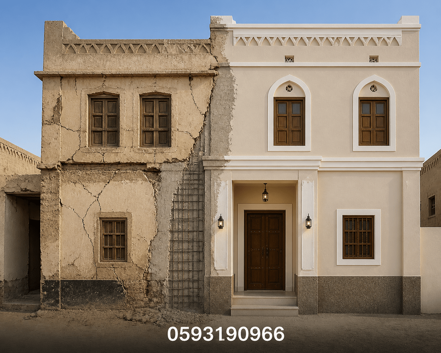 ترميم ودمج للتوسعة المتصدعة لمنزل - مشروع ترميم وصيانة في المنطقة…
