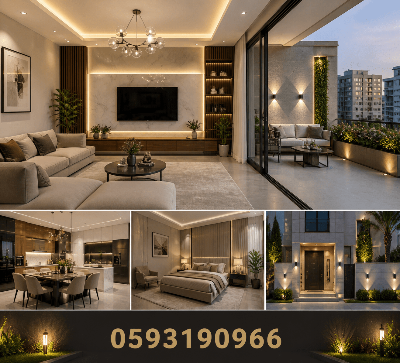 تجديد وتصميم ديكورات داخلية وخارجية - مشروع ديكور في المنطقة الجن…