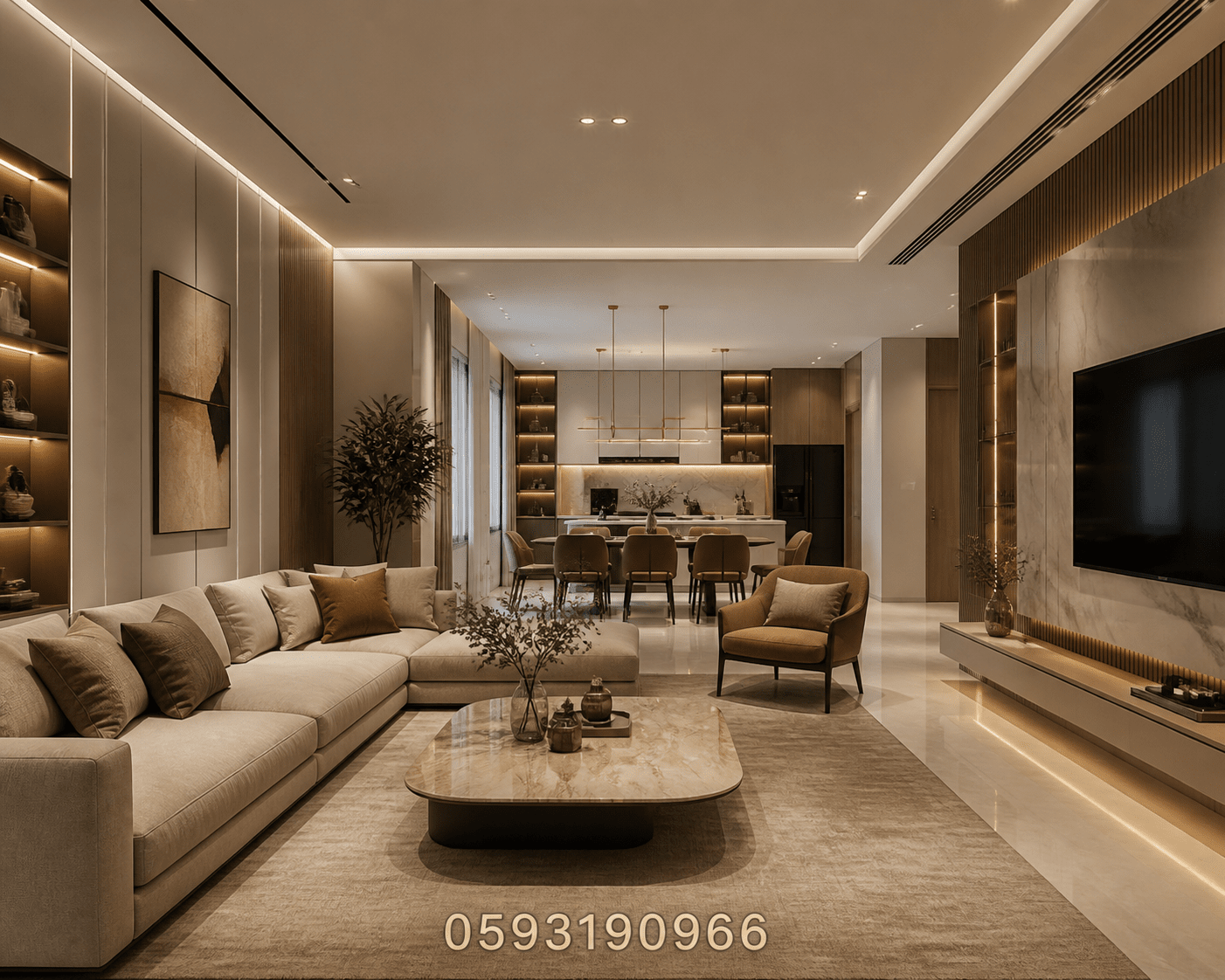 مشروع أعمال ديكور لشقة سكنية - مشروع ديكور في المنطقة الغربية لدى…