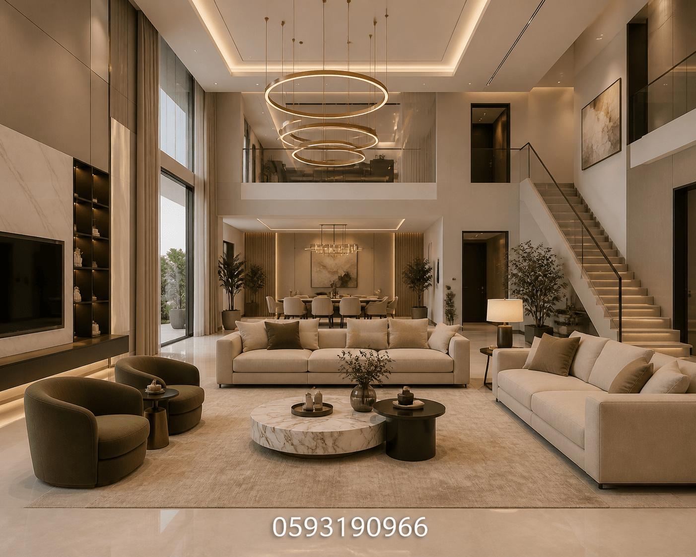 مشروع توزيع أثاث وديكور داخلي - مشروع ديكور في المنطقة الوسطى لدى…